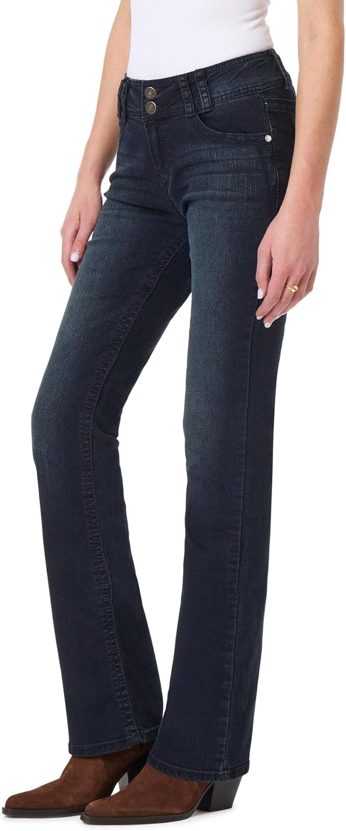 WallFlower Women's Luscious Curvy Bootcut Jeans for Comfort