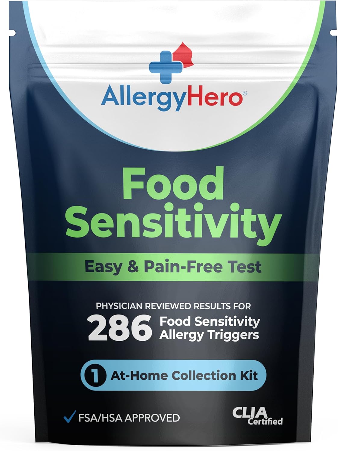 AllergyHero Comprehensive Food Sensitivity Test Kit for Adults