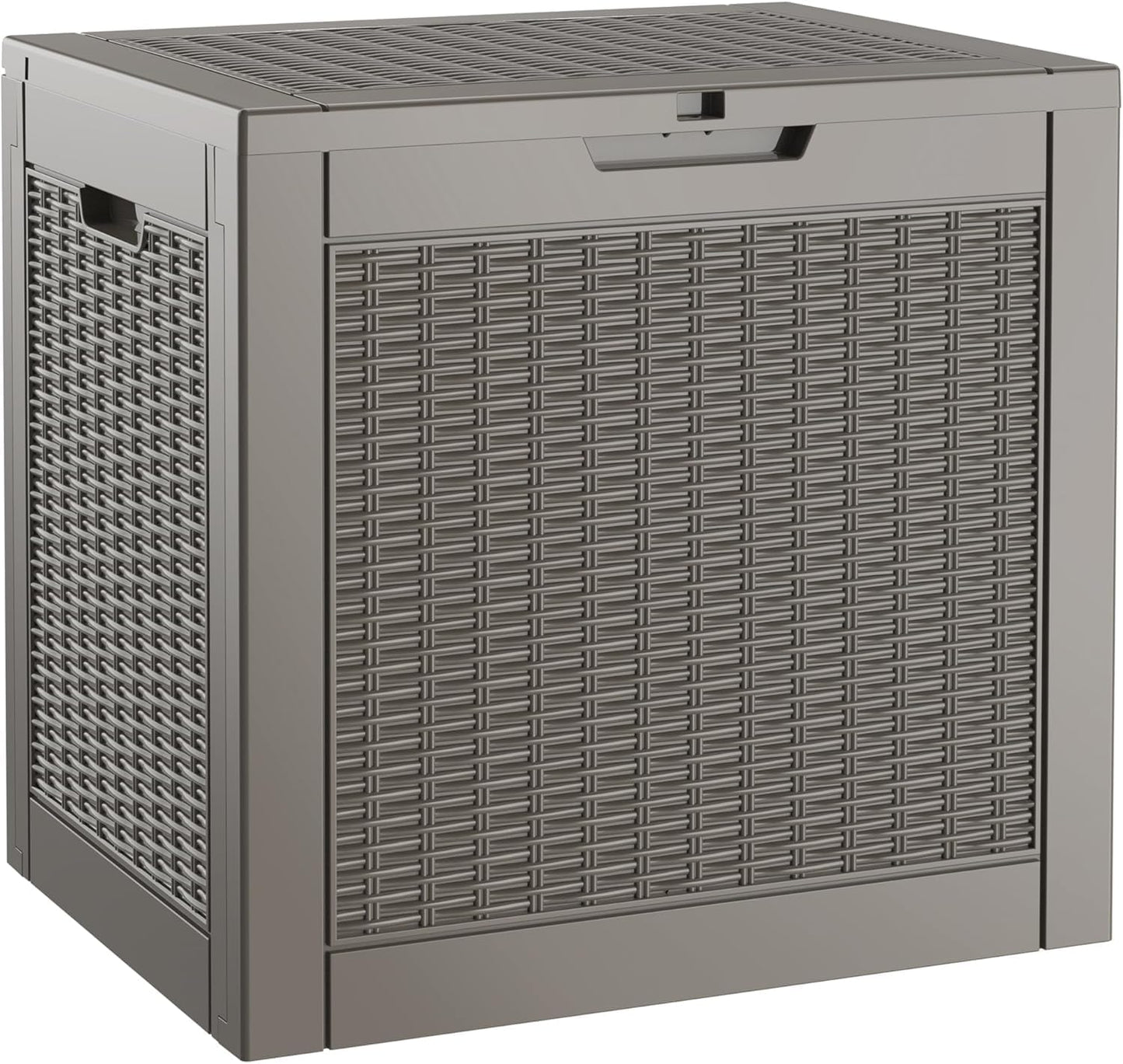 32 Gallon Resin Deck Box for Outdoor Indoor Storage Solutions