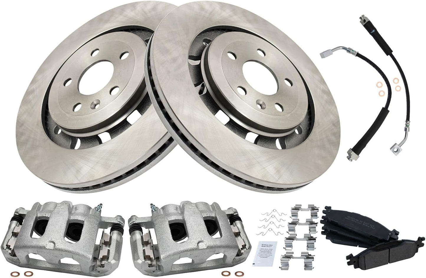 TRQ Front Brake Pad & Rotor Kit for 2016-2018 Ford Explorer