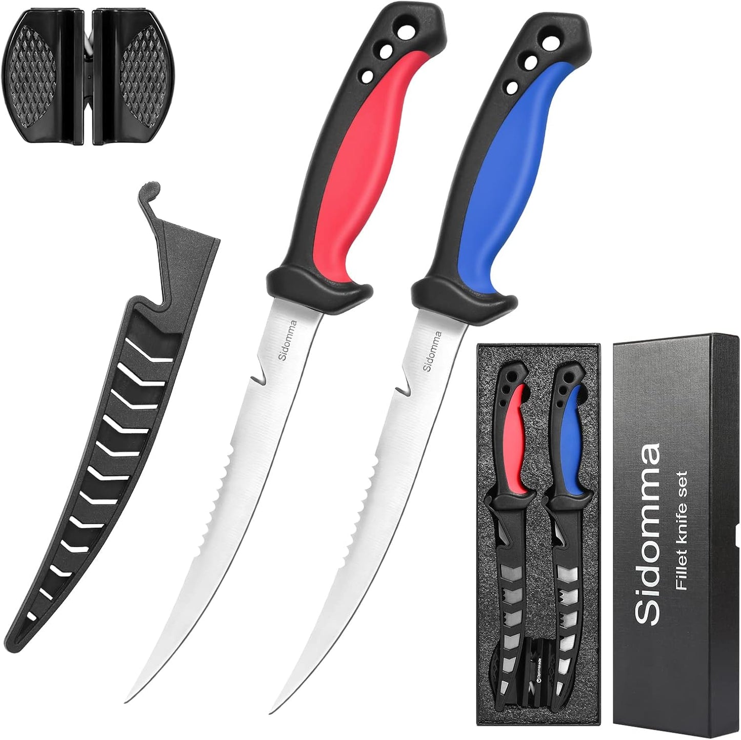 Premium 6.5 Stainless Steel Fillet Knife Set for Pro Fishing