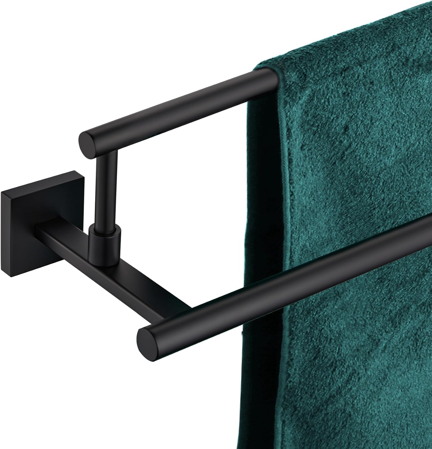 KOKOSIRI Bathroom Towel Bars 20 Inch Double Towel Rails Matte Black