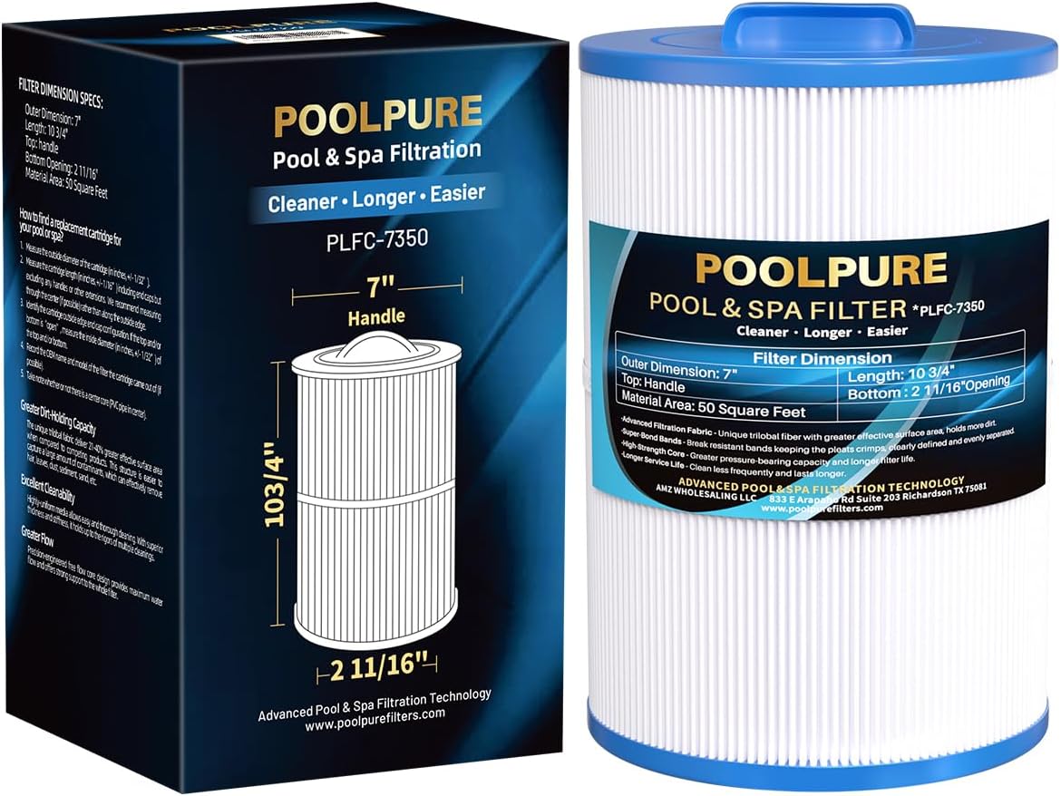 POOLPURE C-7350 Spa Filter for Caldera 50 and More