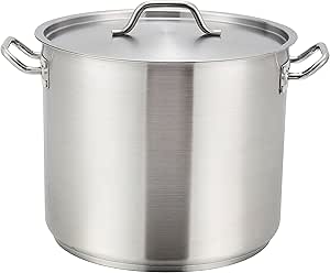 Winware 12 Quart Stainless Steel Stock Pot for Cooking Needs