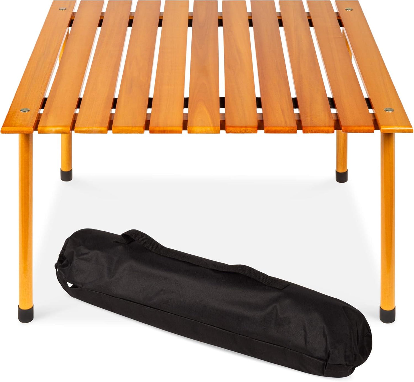 Portable Wooden Table for Indoor and Outdoor Use - 28x28in