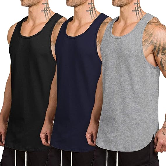 COOFANDY Men's Quick Dry Workout Tank Top for Fitness Enthusiasts
