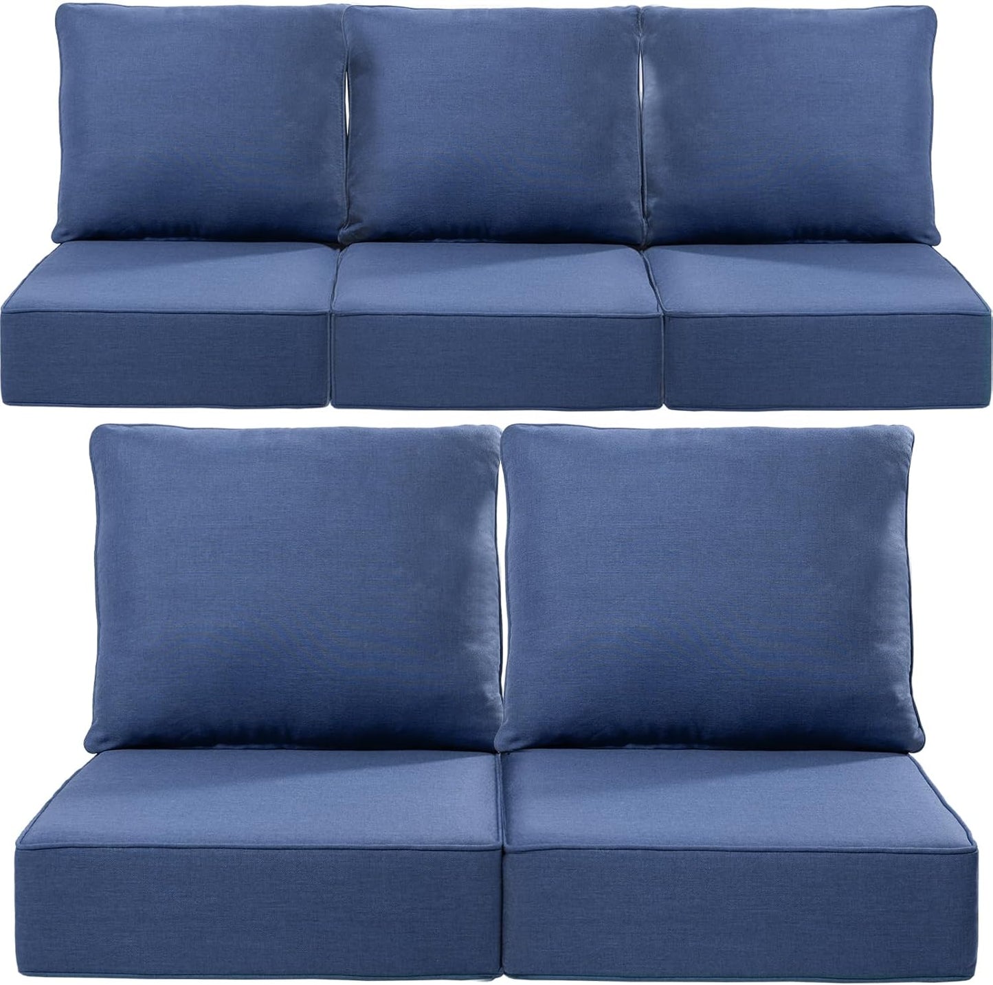 Luxury 6-Inch Outdoor Cushions for Patio Set - Set of 5