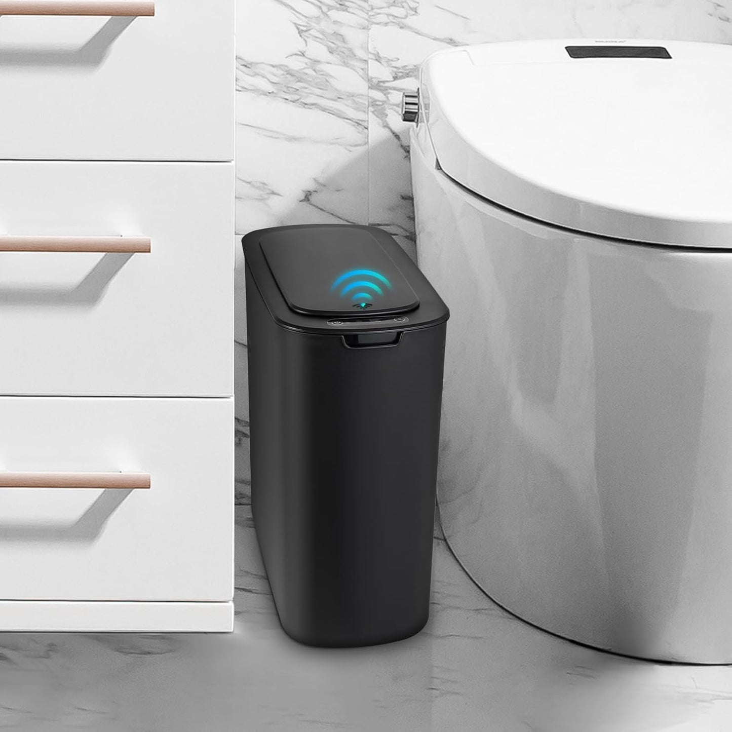 Cesun Automatic Motion Sensor Trash Can for Bathroom and Office