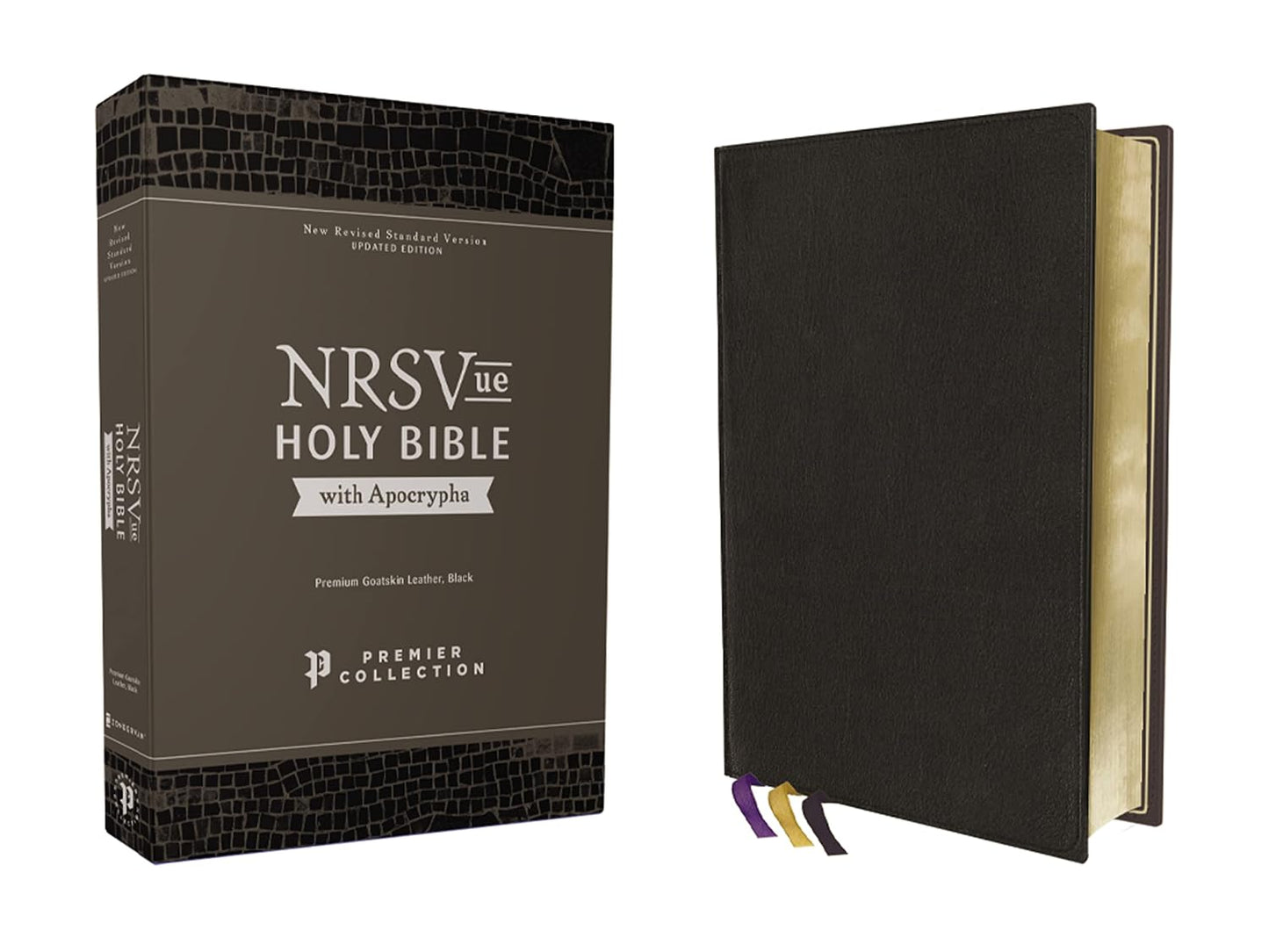 NRSVue Holy Bible with Apocrypha in Premium Goatskin Leather