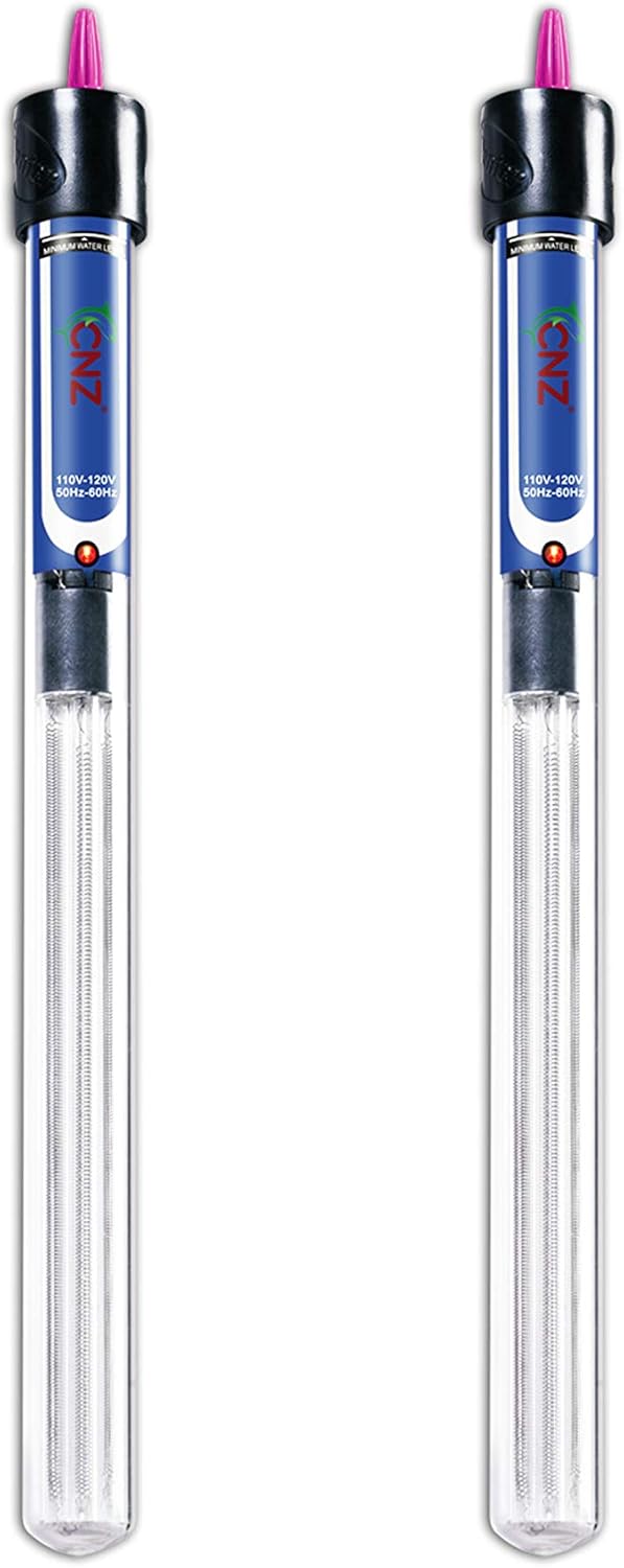 Fast Heating Duo: CNZ 50W Aquarium Heaters x2