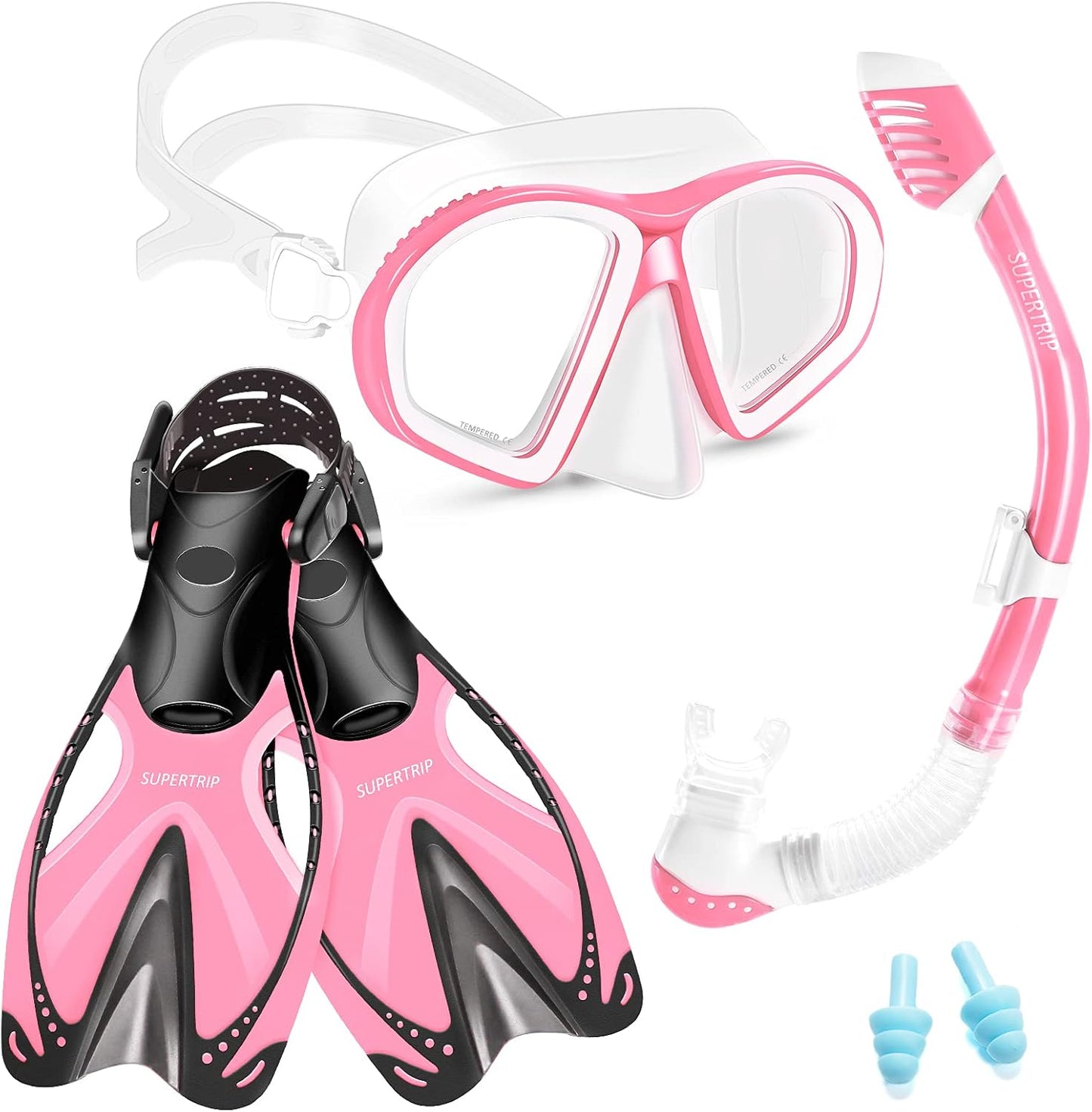 Supertrip Kids Snorkeling Set - Dive Safely with Dry Top Snorkel