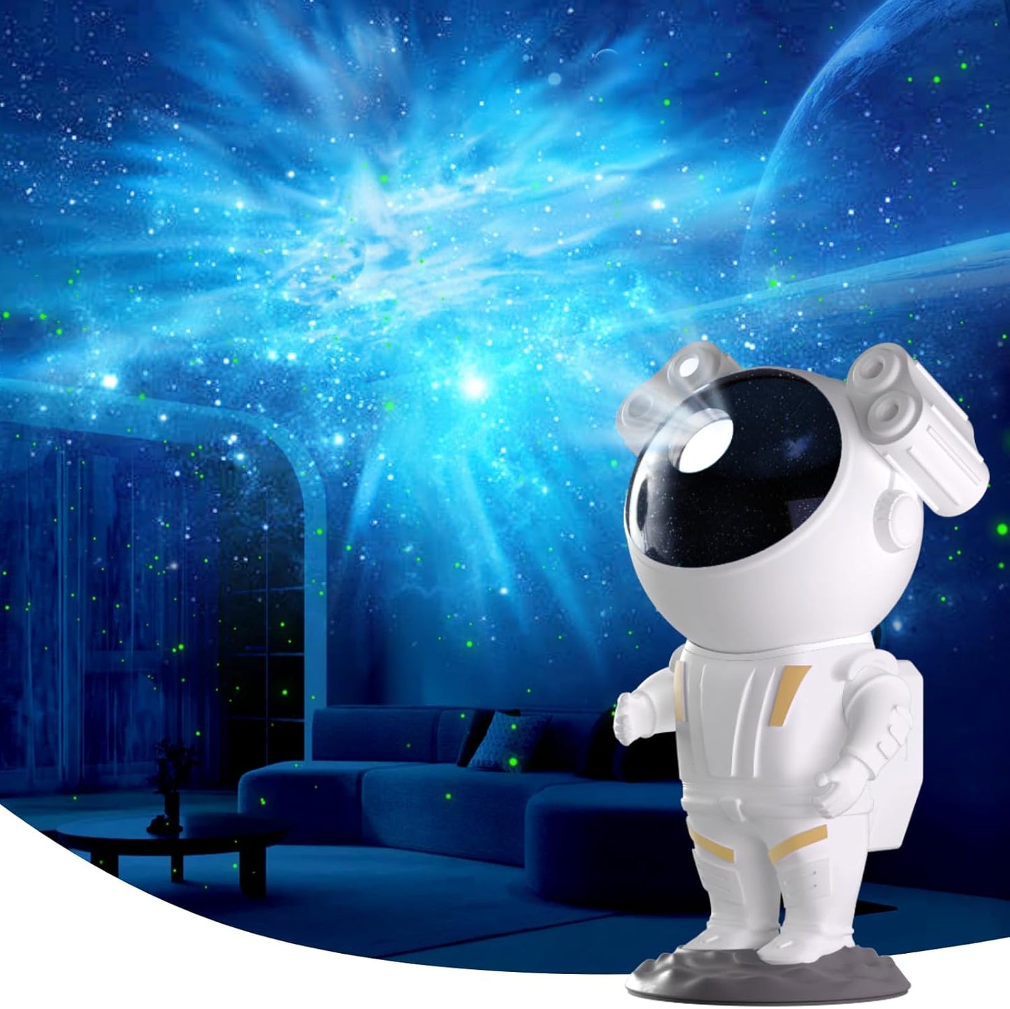 360 Nebula Star Projector: Remote Control, Galaxy Vibes