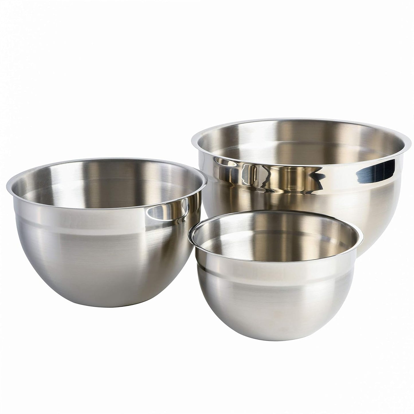 Babish 3-Piece Stainless Steel Mixing Bowl Set for Cooking