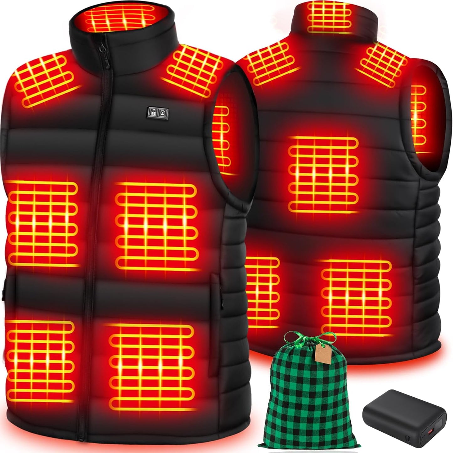 Heated Vest for Men with 10 Heating Zones for Ultimate Warmth