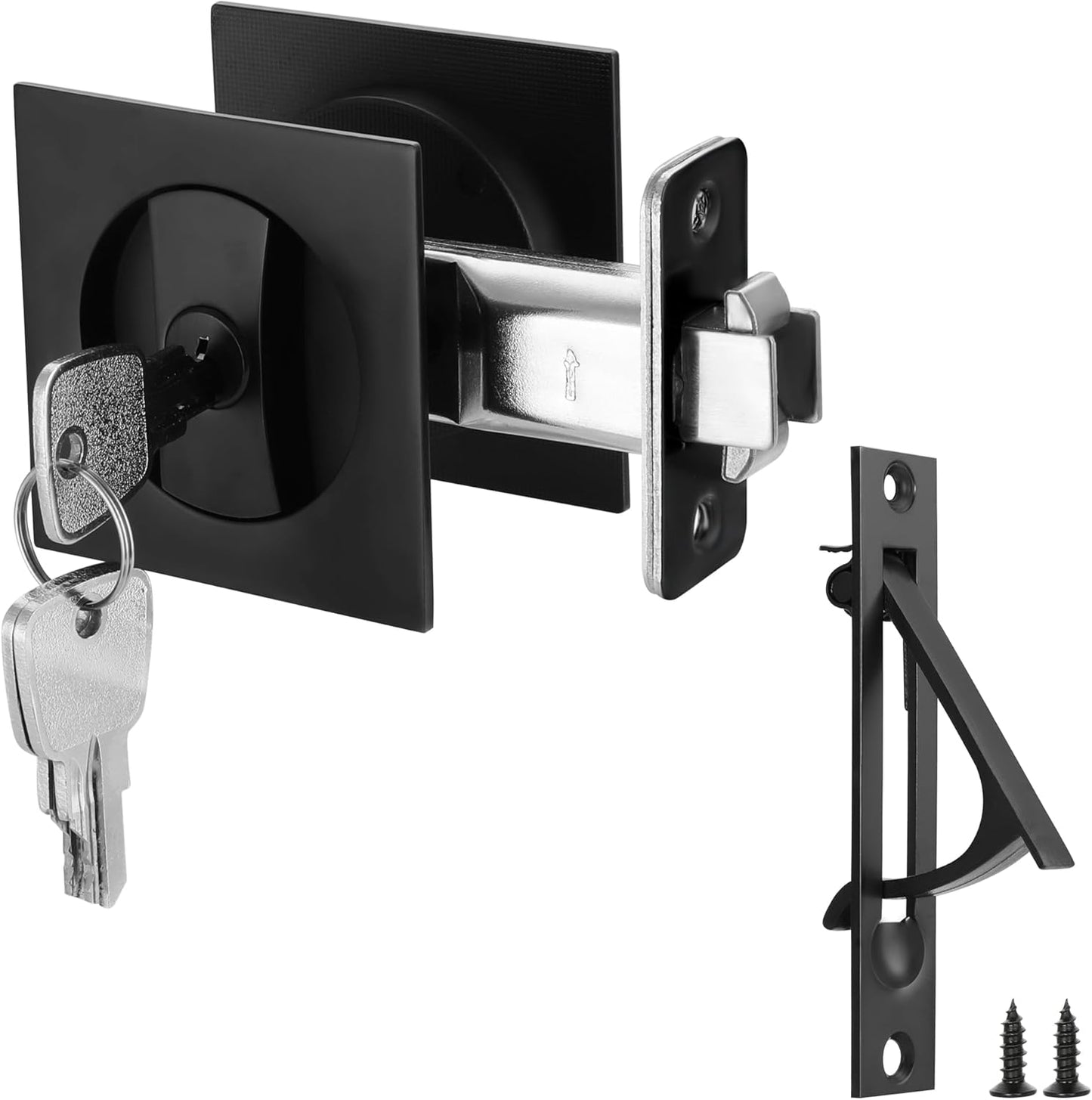 Malimali Pocket Door Lock with Key for Privacy Sliding Doors