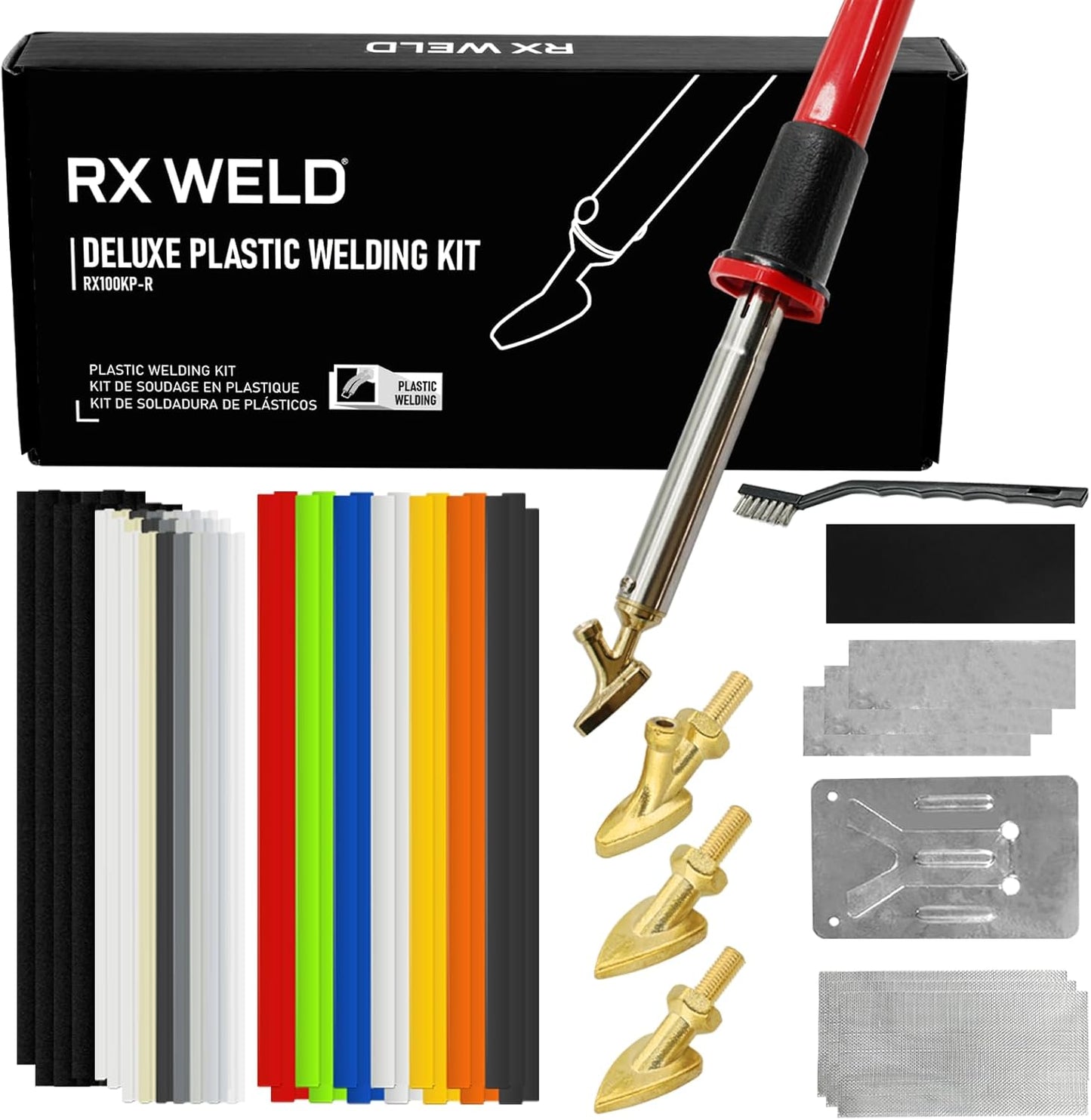 RX WELD Deluxe Plastic Welding Kit for Automotive Repairs