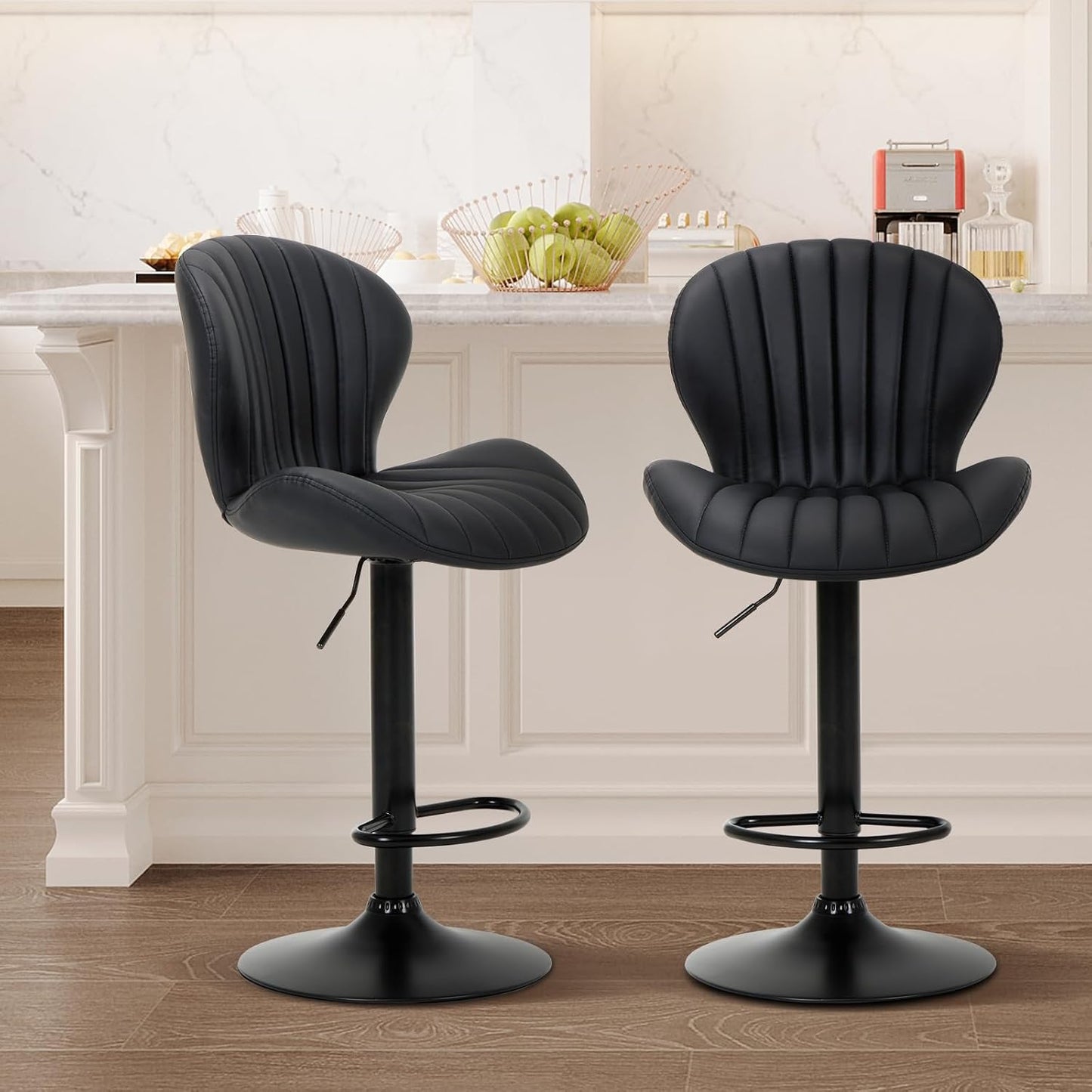 Adjustable Modern Swivel Bar Stools Set of 2 for Any Space