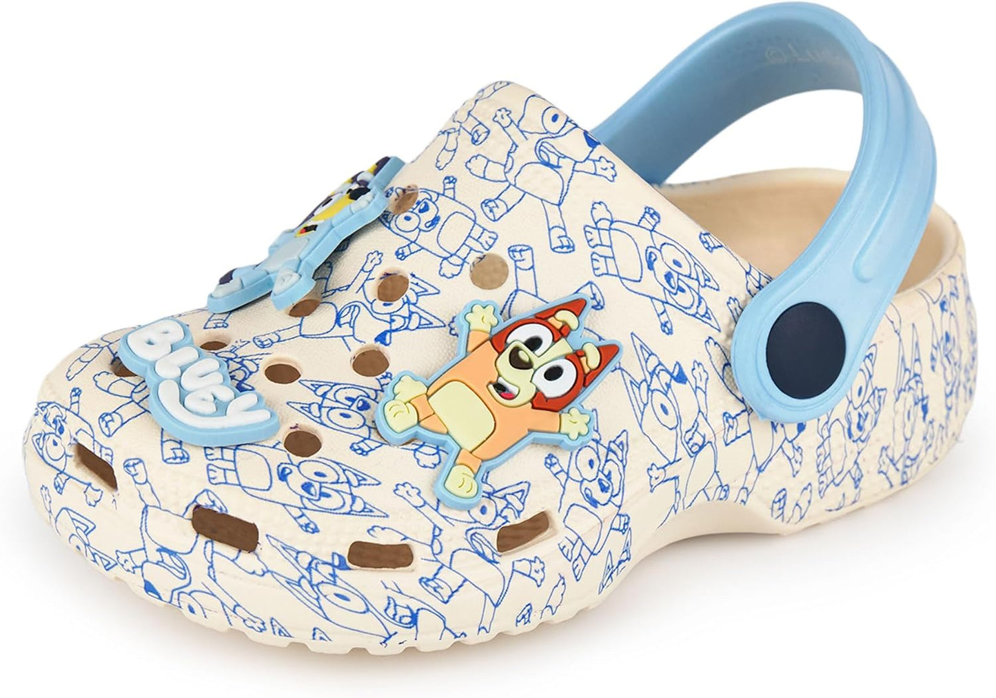 Bluey Boys Clogs Slip On Footwear with Adjustable Strap