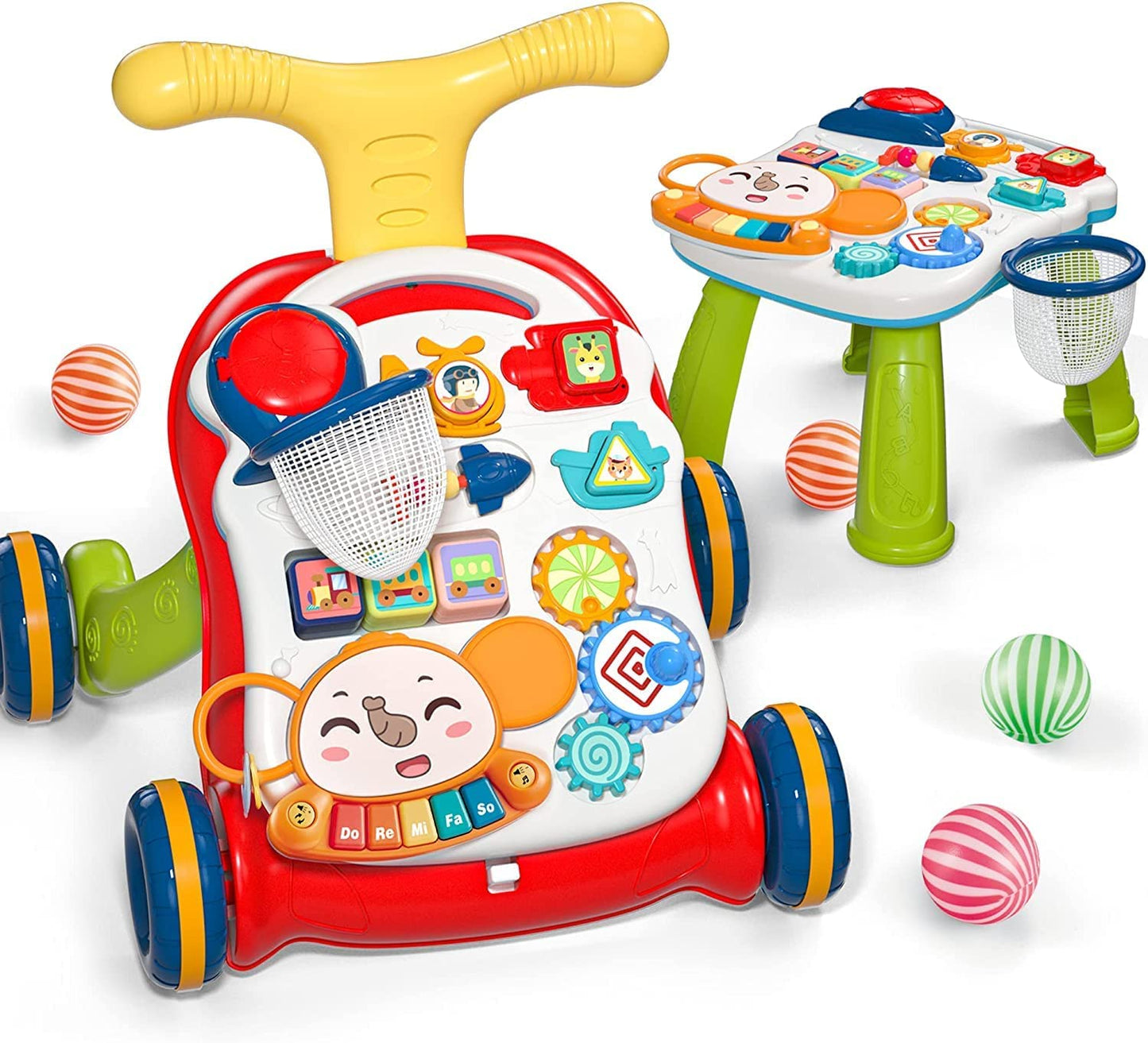 CUTE STONE 2-in-1 Learning Baby Walker