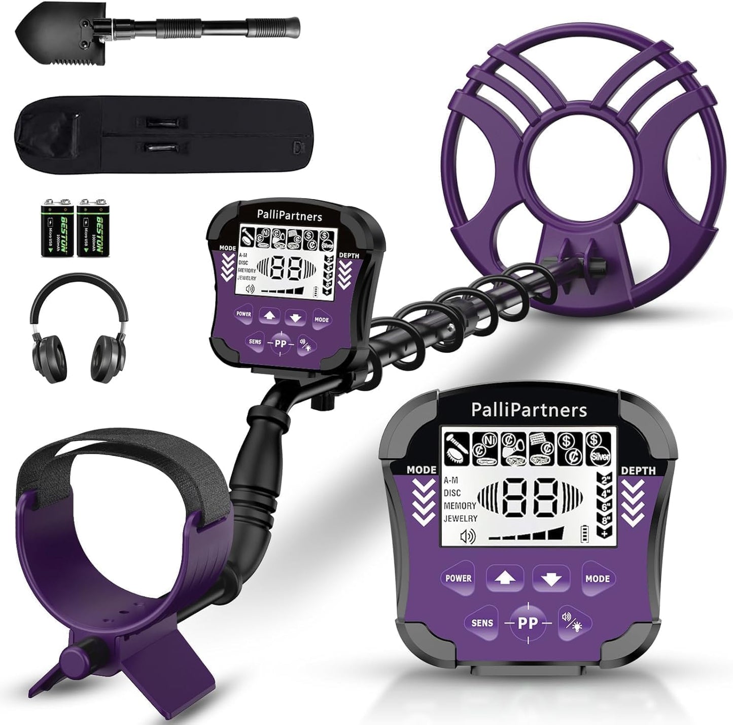 Professional Waterproof Metal Detector with LCD Display Features