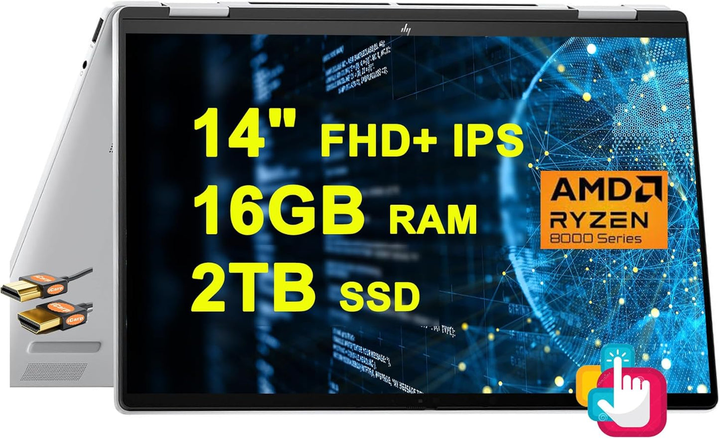 HP Envy x360 2-in-1 Laptop with Ryzen 7 and 2TB SSD