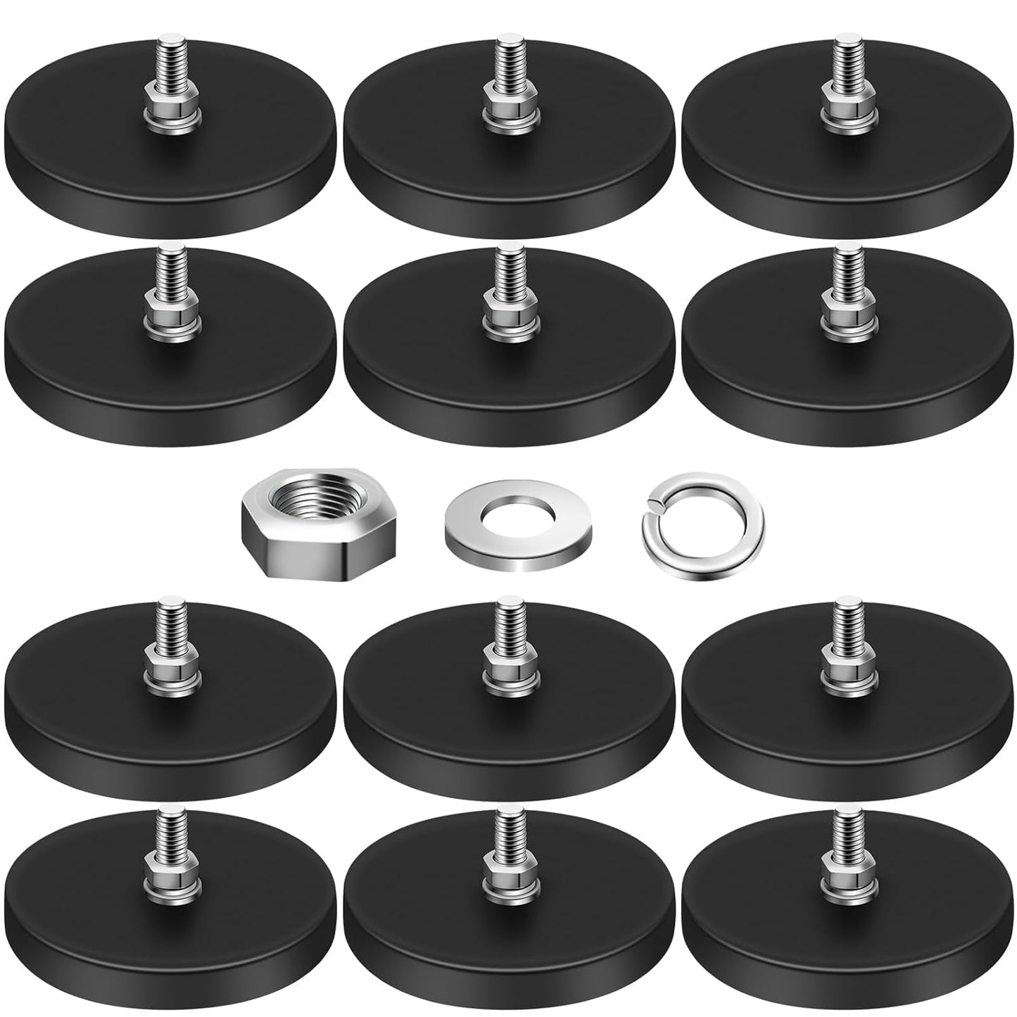 DIYMAG Rubber Coated Magnets for Strong Hold and Versatile Use