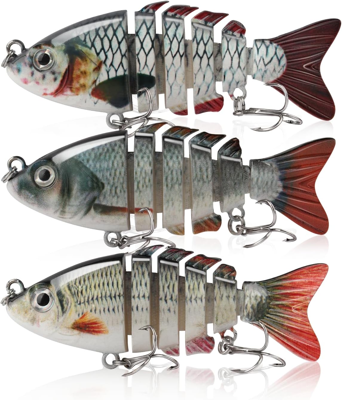 3-Piece Bass Lure Kit - Premium Soft Plastic Baits for Men