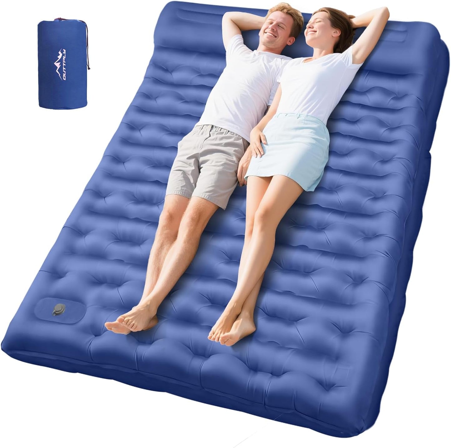 Ultra Comfortable 6in Thick Sleeping Pad for Camping Adventures
