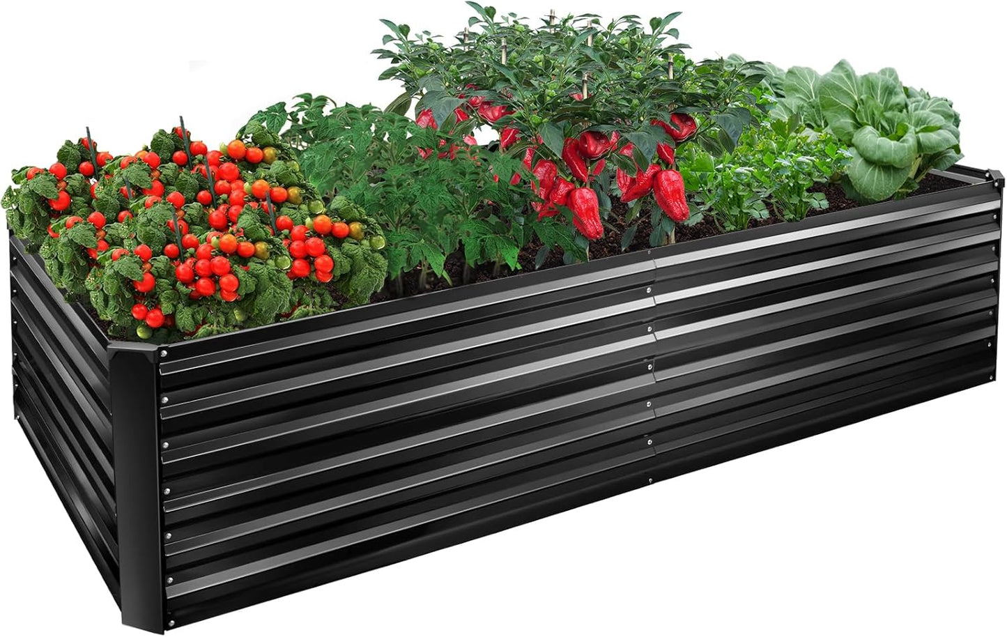 EDOSTORY Metal Raised Bed Garden Kit for Flowers and Vegetables