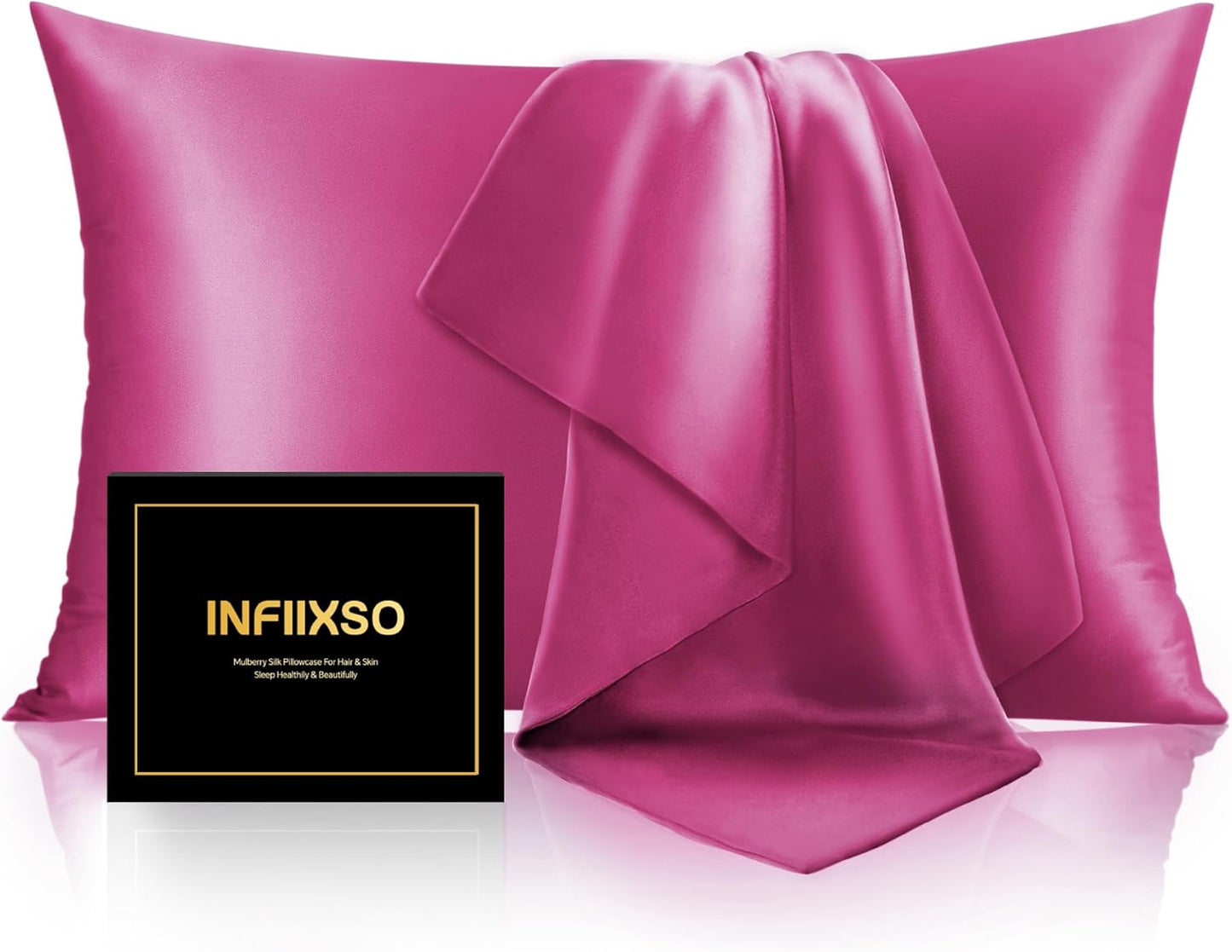 INFIIXSO Mulberry Silk Pillow Cases for Luxurious Sleep Comfort