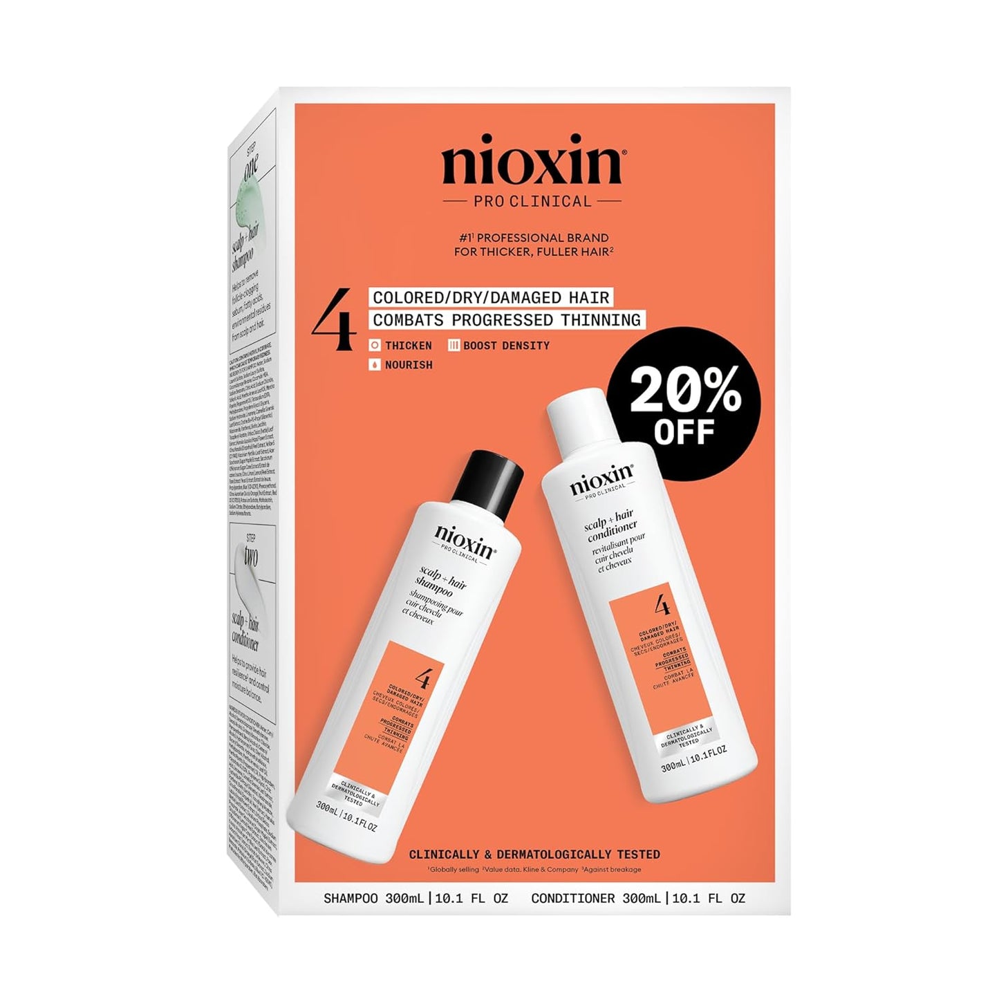 Nioxin Duo Kit System 4 for Colored Dry Damaged Hair Care