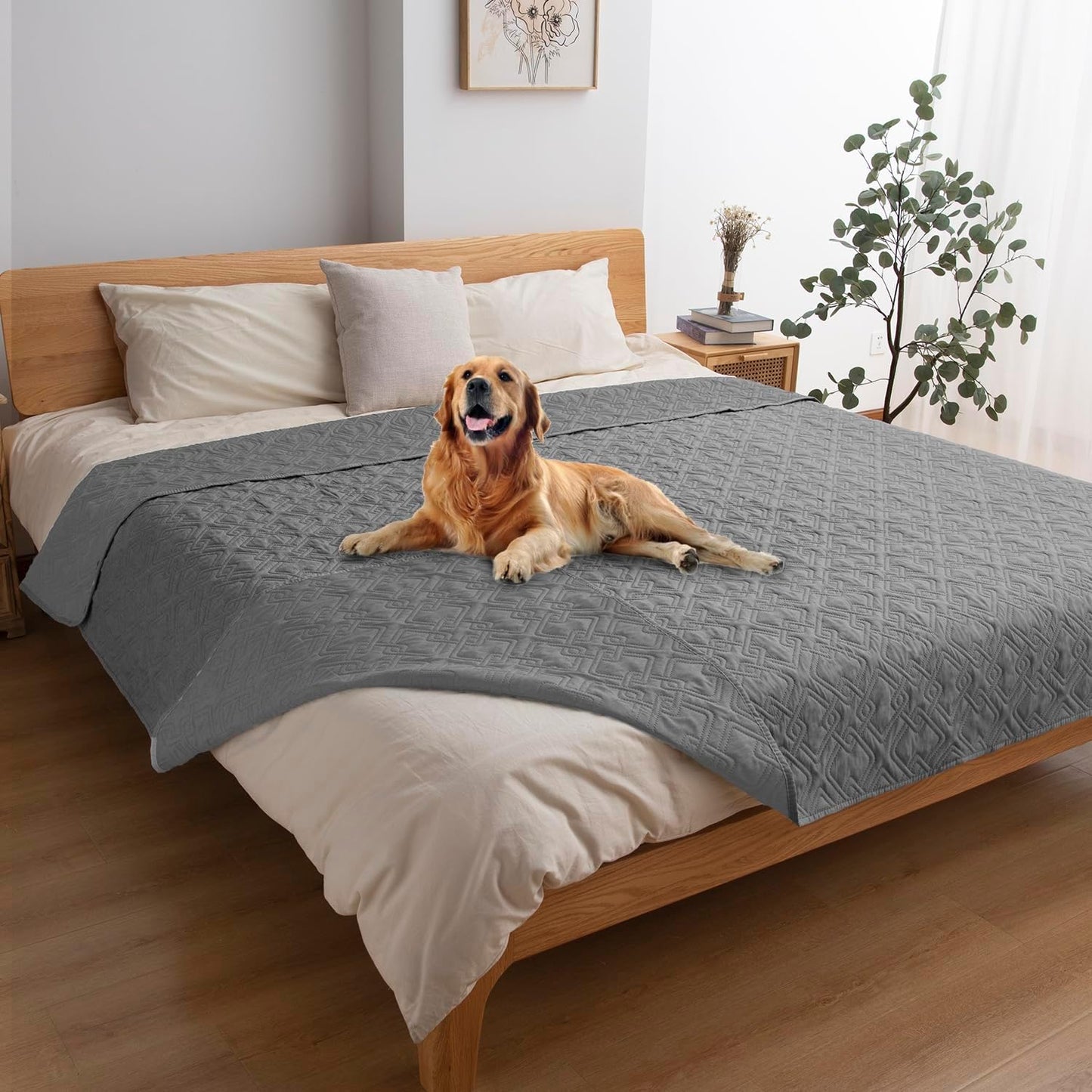 fuguitex Waterproof Dog Bed Cover for Pet Furniture and Sofa