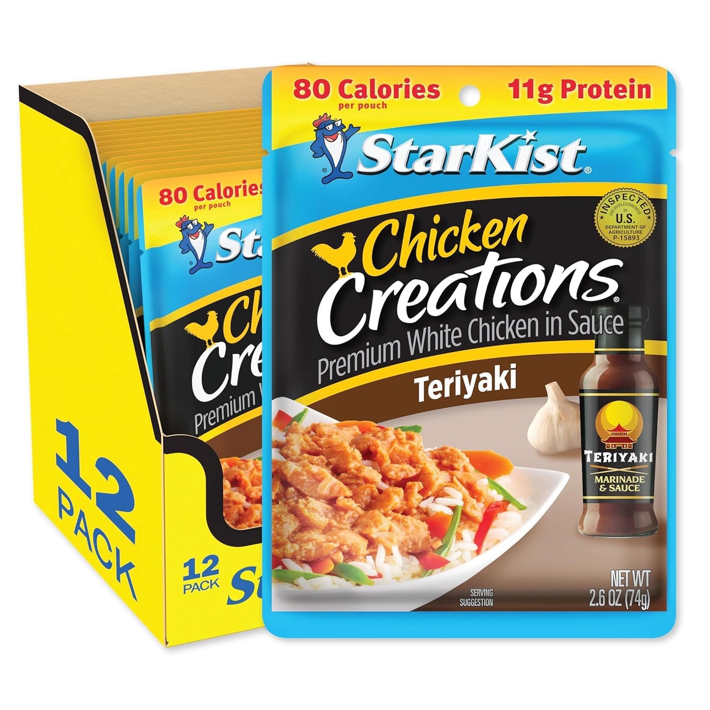 StarKist Chicken Creations Teriyaki Pouches - 12 Pack of Flavor