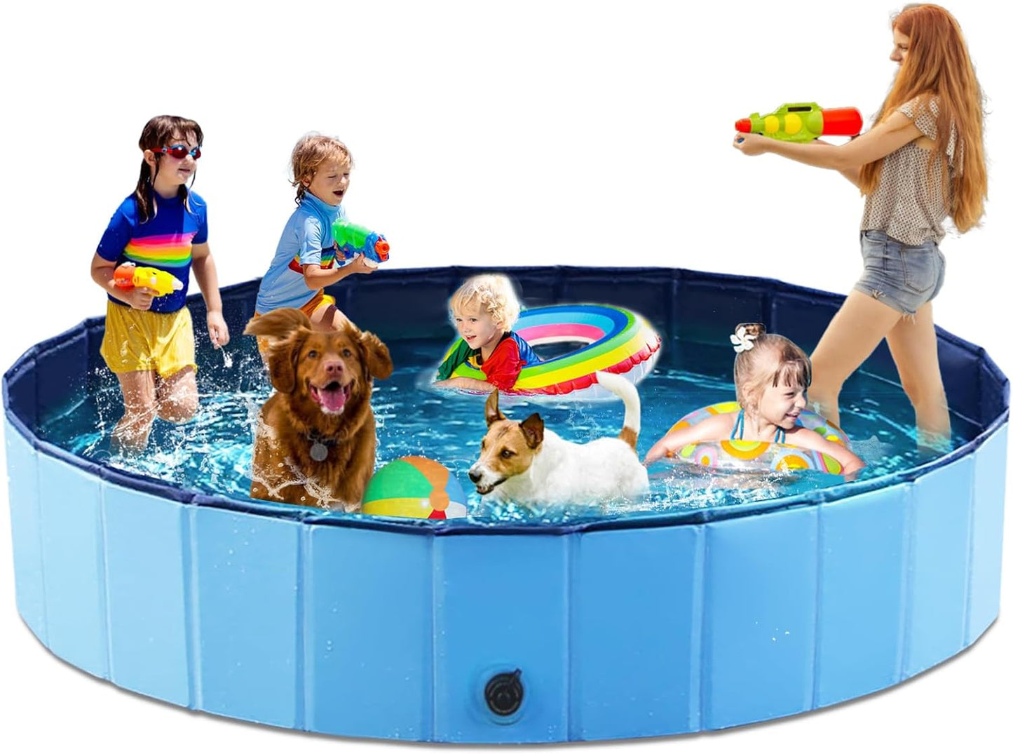 Jasonwell Foldable Dog Pool for Small Medium Large Dogs and Kids