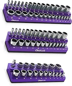Olsa Tools Magnetic Socket Organizer Kit for 75 Sockets Storage