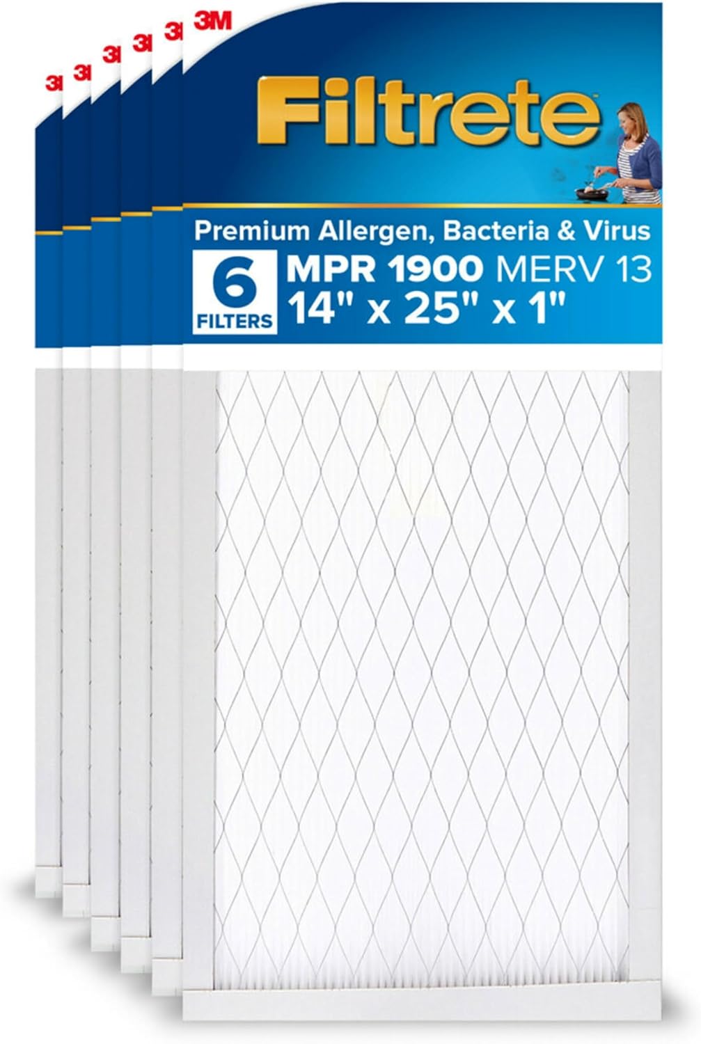 Filtrete 14x25x1 AC Furnace Air Filter for Cleaner Air