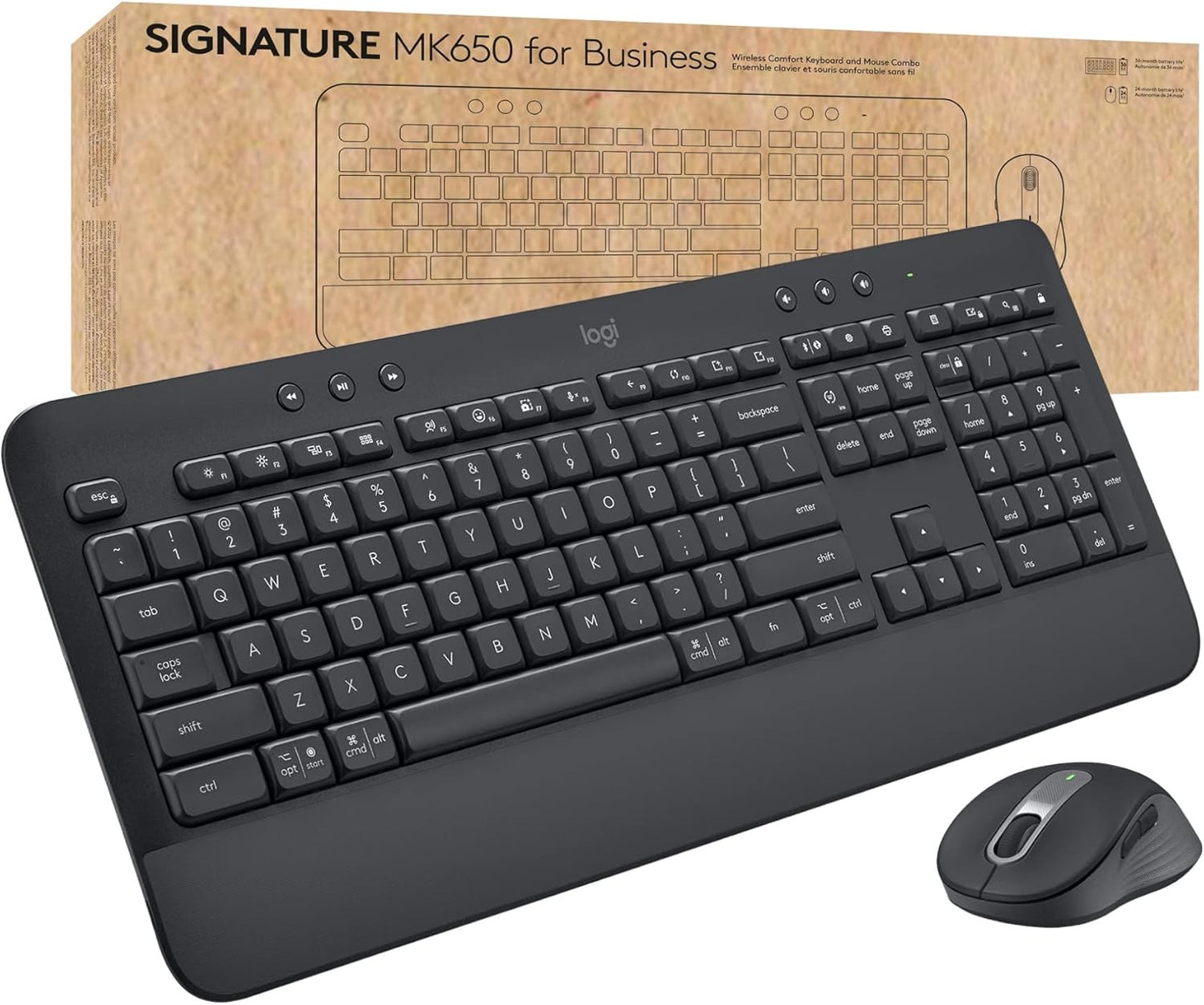 Logitech MK650 Business Combo - Wireless SmartWheel Duo