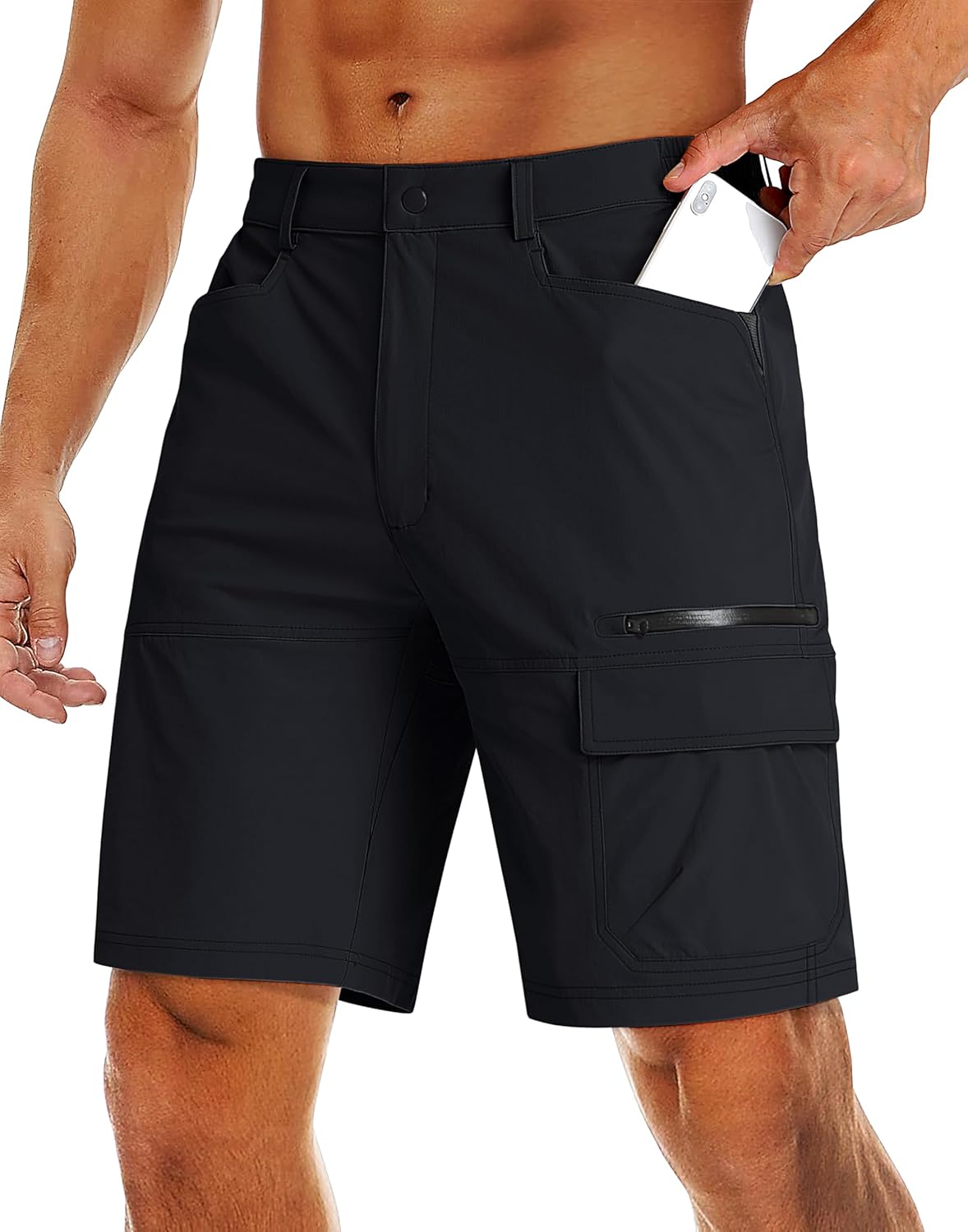 MAGCOMSEN Men's Hiking Cargo Shorts for Outdoor Activities