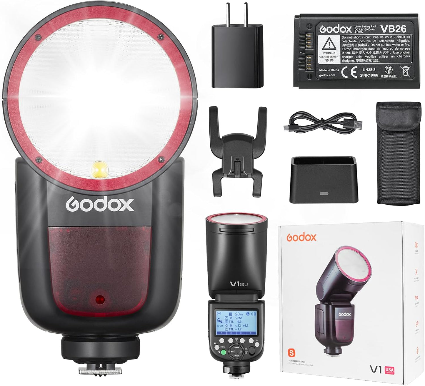 Godox V1S TTL Flash for Sony Cameras with High-Speed Sync