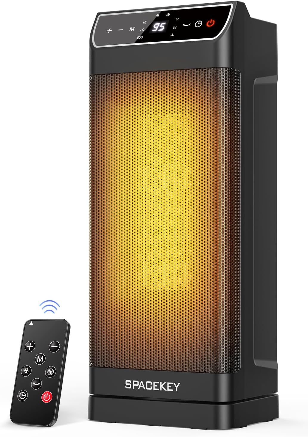 Space Heater with Remote and Thermostat for Indoor Comfort