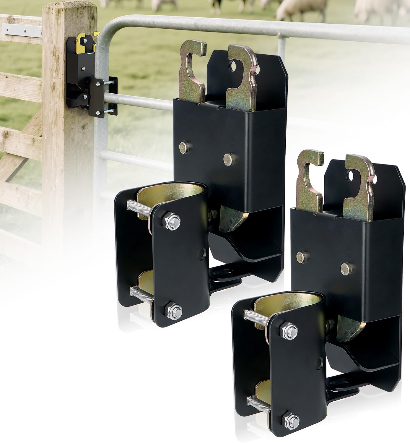 2 Way Farm Gate Latch for Heavy-Duty Livestock Management