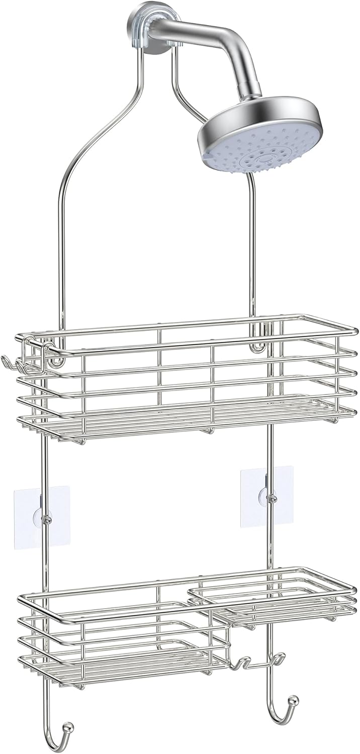 SMARTAKE Hanging Shower Head Caddy for Organized Bathroom Space