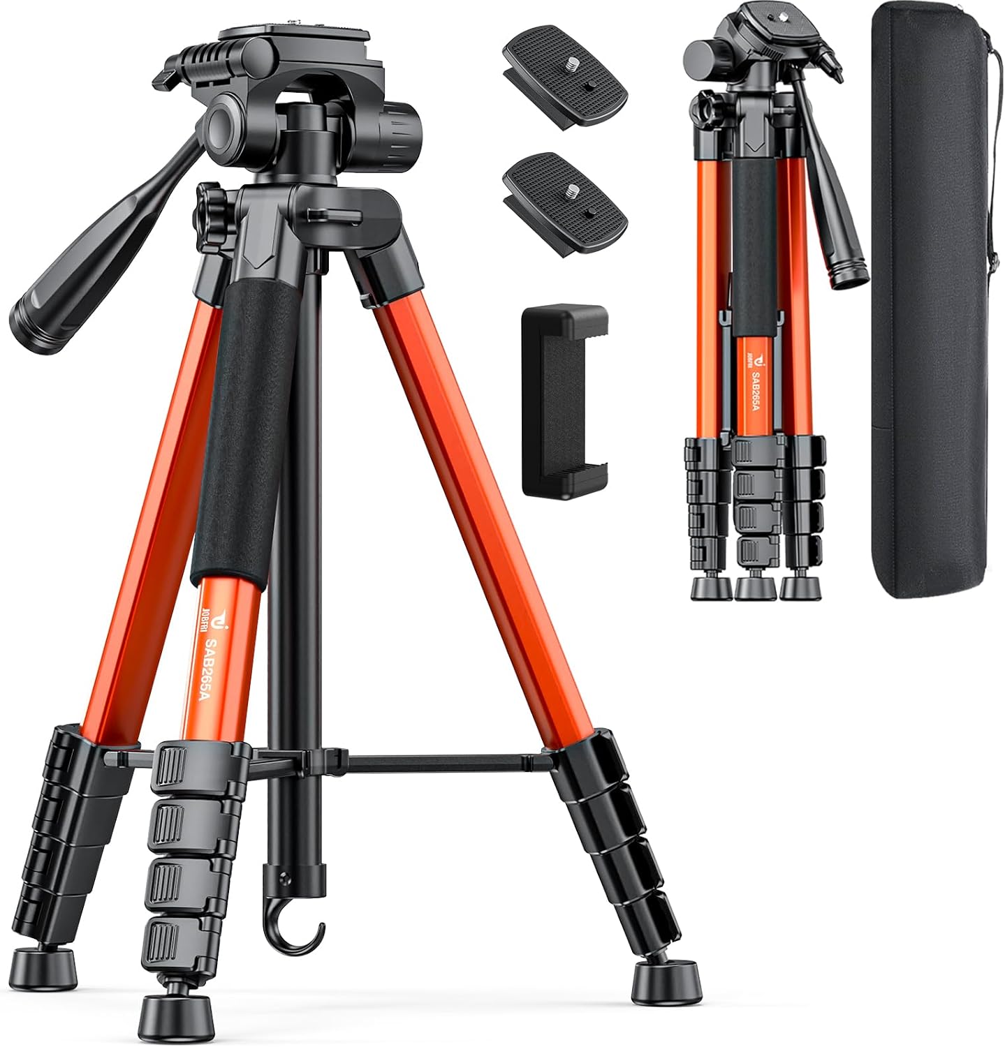 73-Inch Lightweight Tripod Stand for Cameras and Smartphones