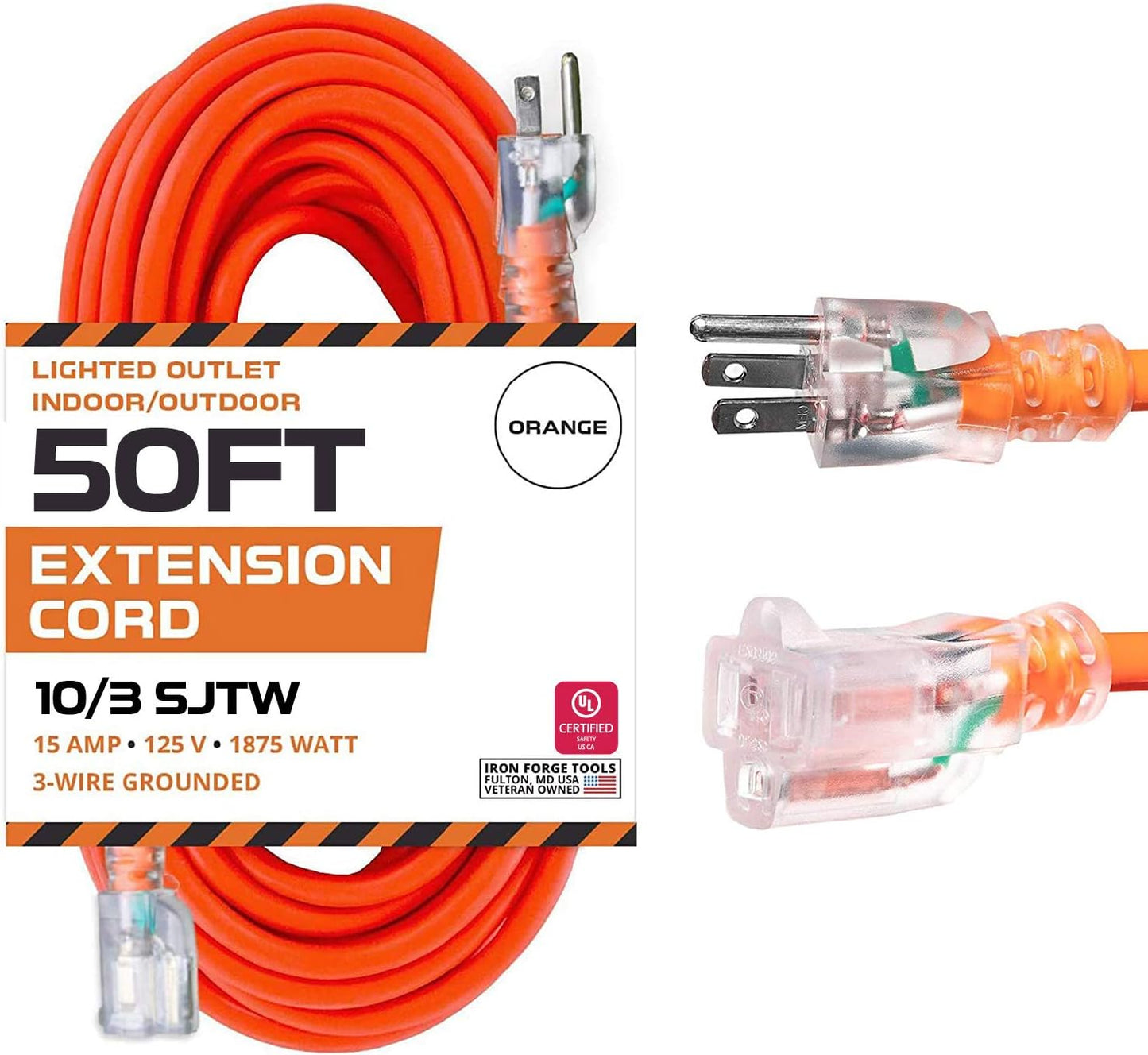 Iron Forge Cable 50 Ft Lighted Outdoor Extension Cord Review