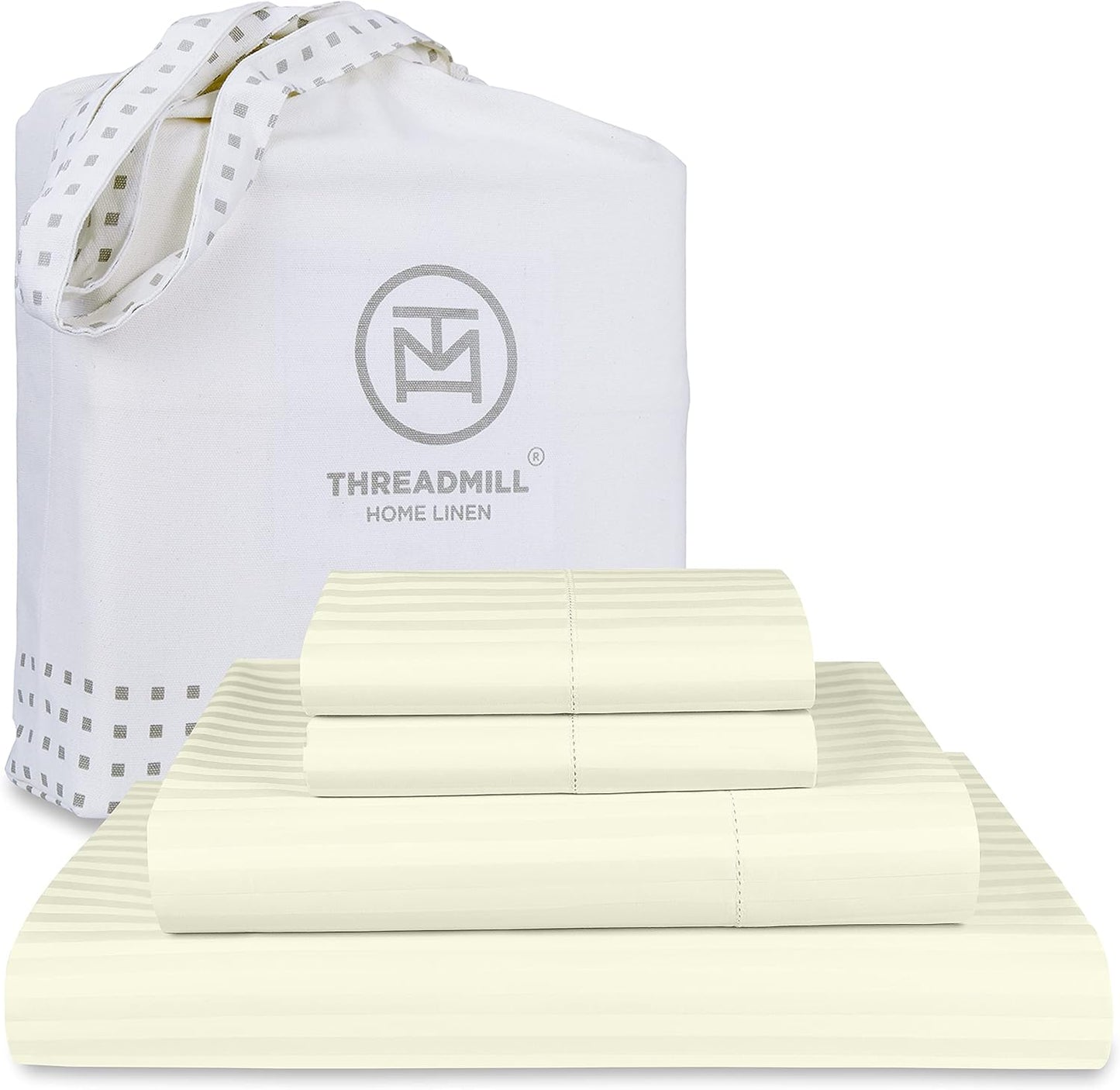 Threadmill 600 Thread Count Cal King Sheets Set for Comfort