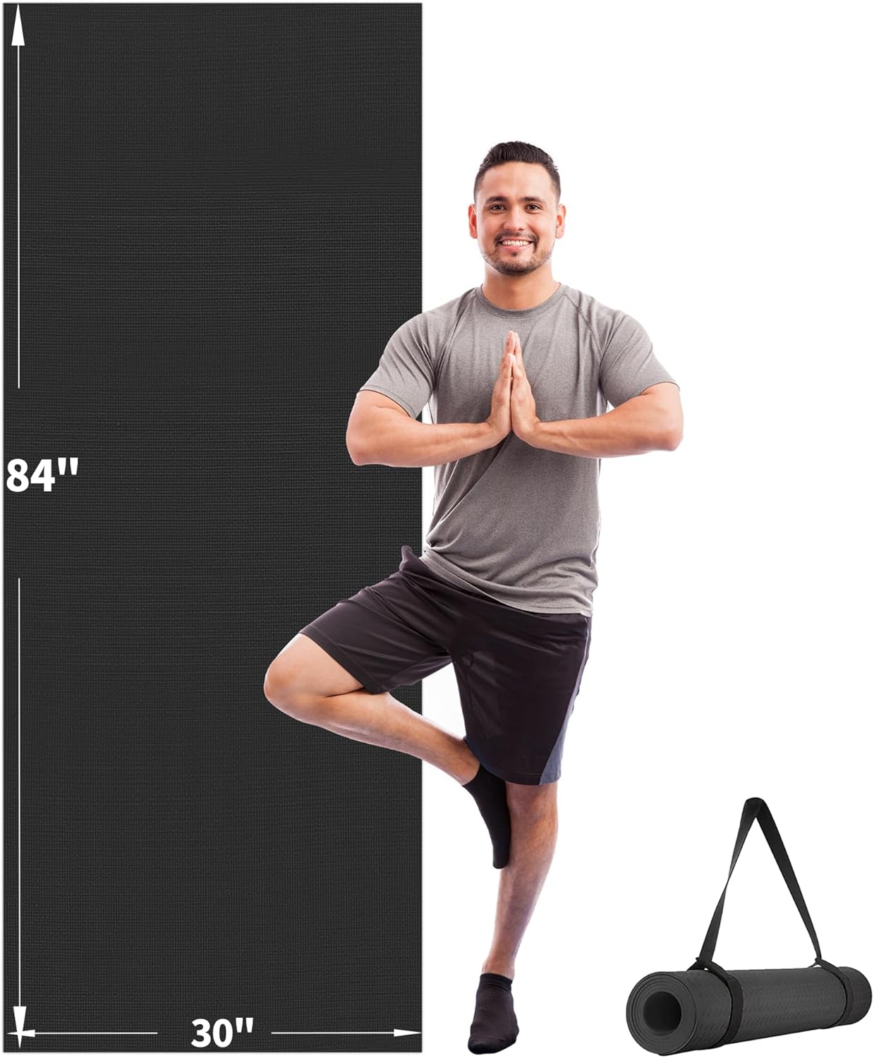Extra Large Non-Slip Yoga Mat by CAMBIVO