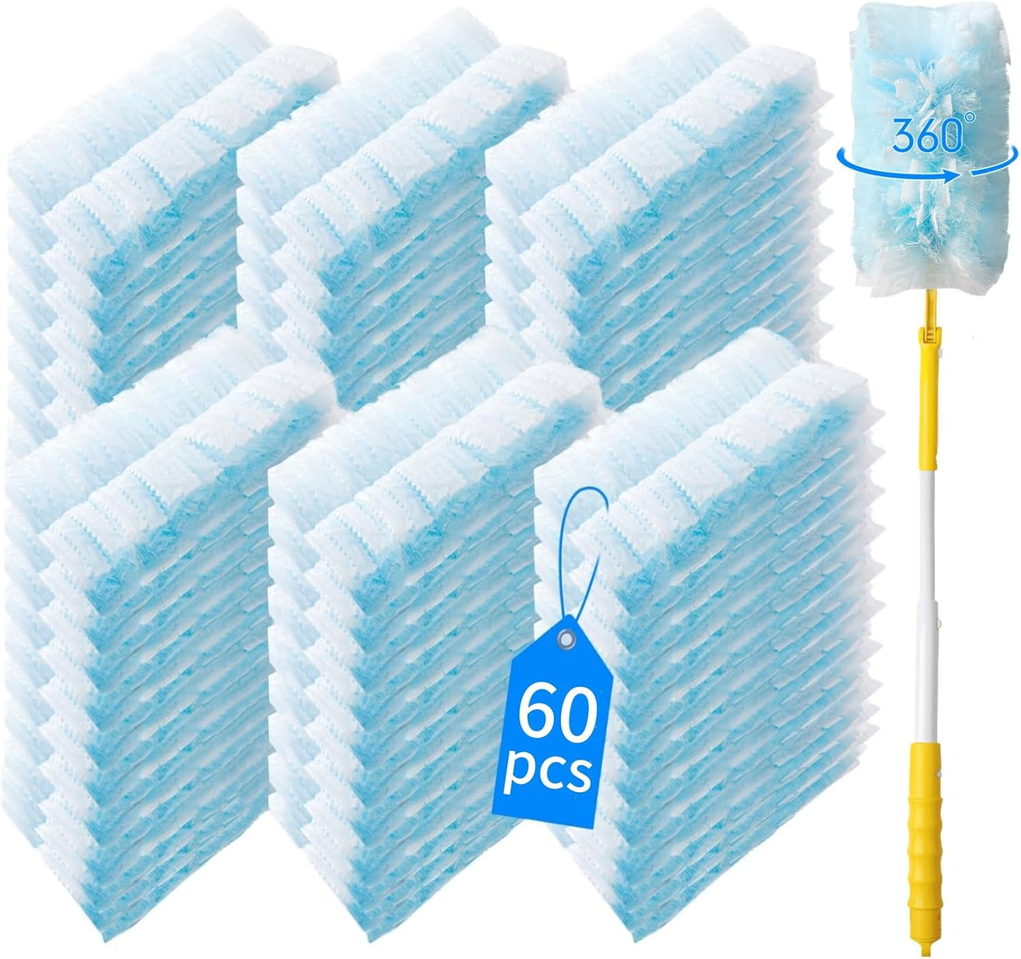 360 Heavy Duty Duster Refills for Swiffer - 60 Count Pack