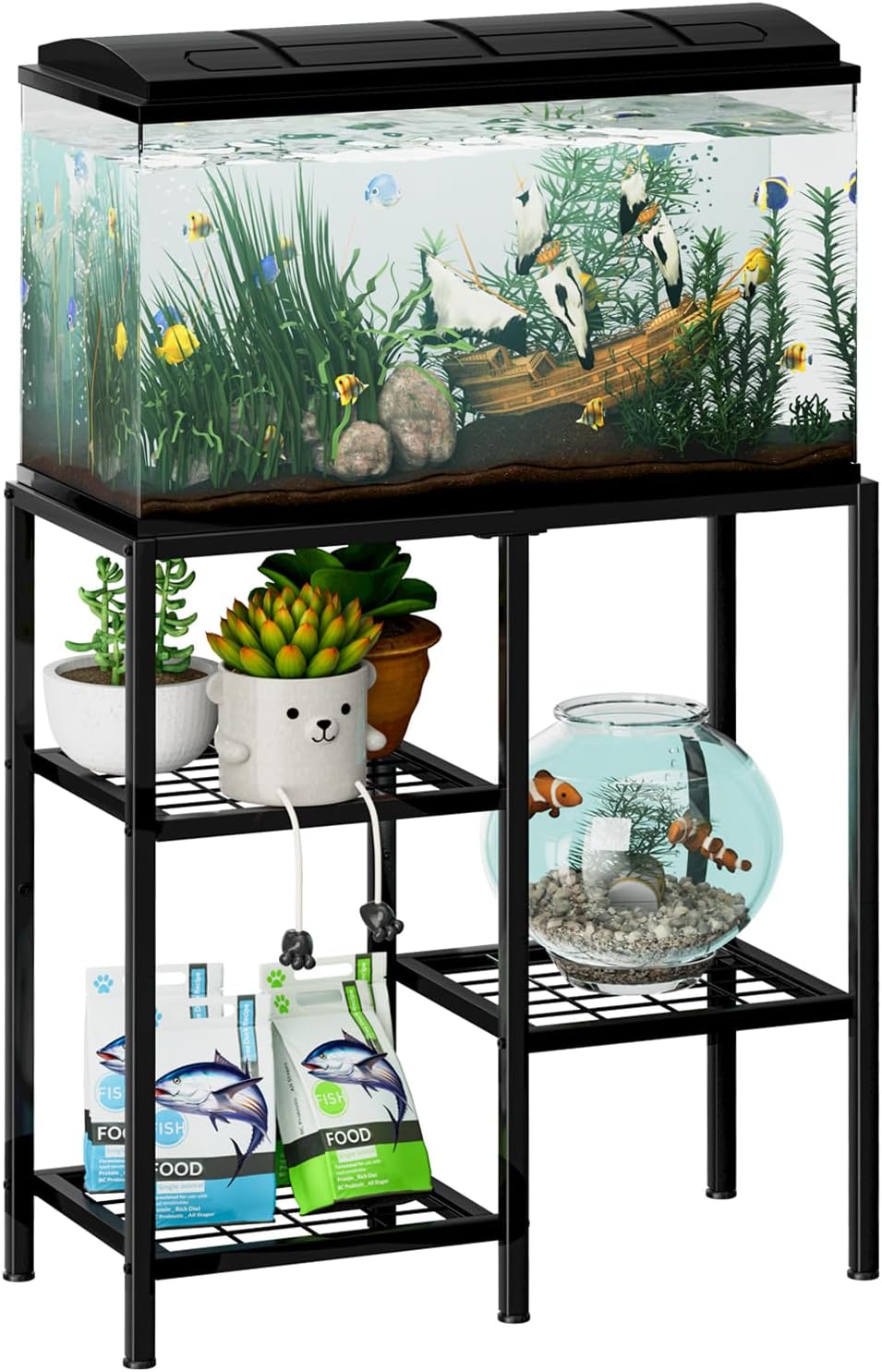 Sturdy 20 Gallon Aquarium Stand for Fish Tank Accessories