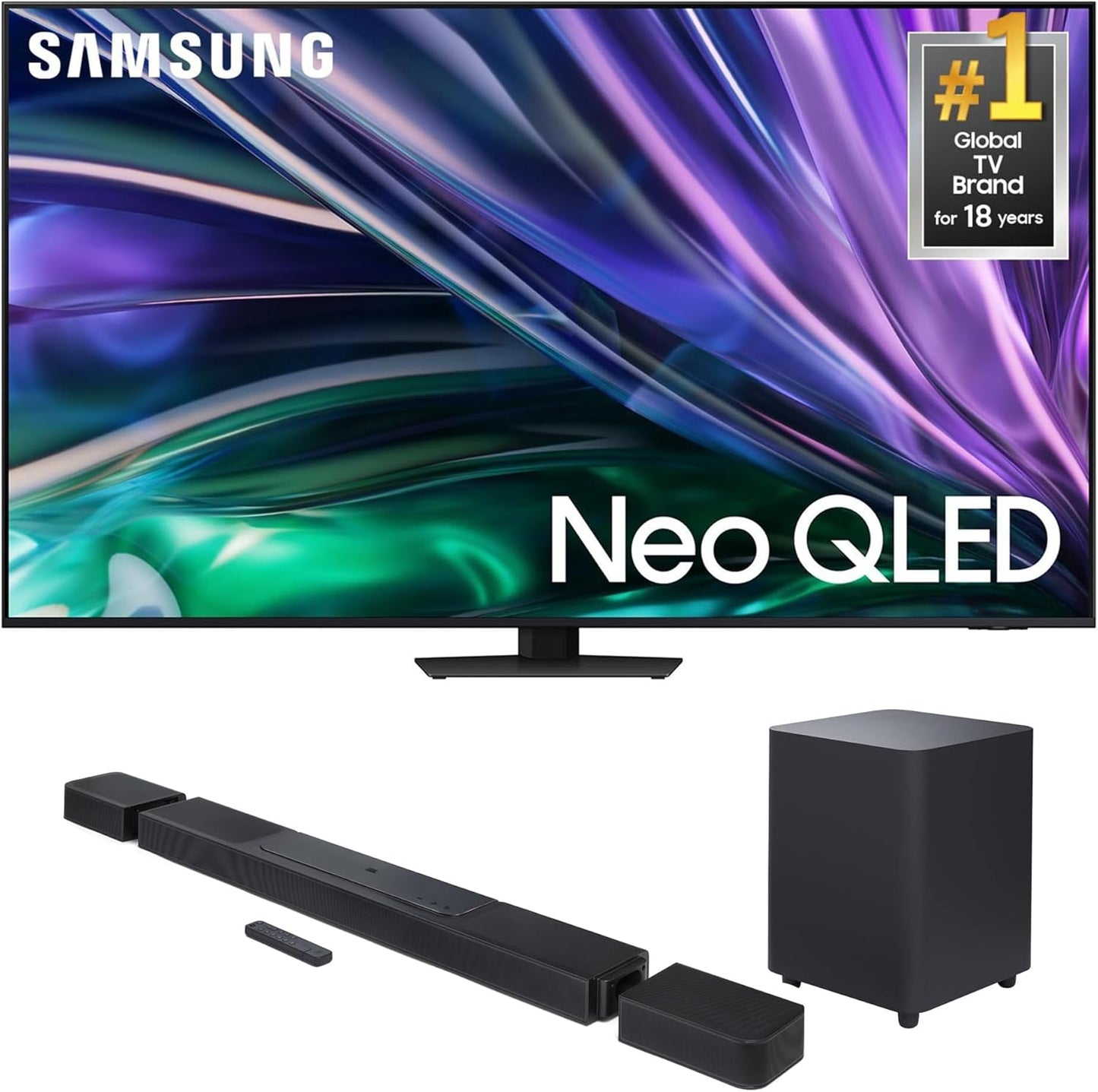 Immerse in Cinema Sound: Samsung 65 Neo QLED TV & JBL 11.1.4ch Soundbar