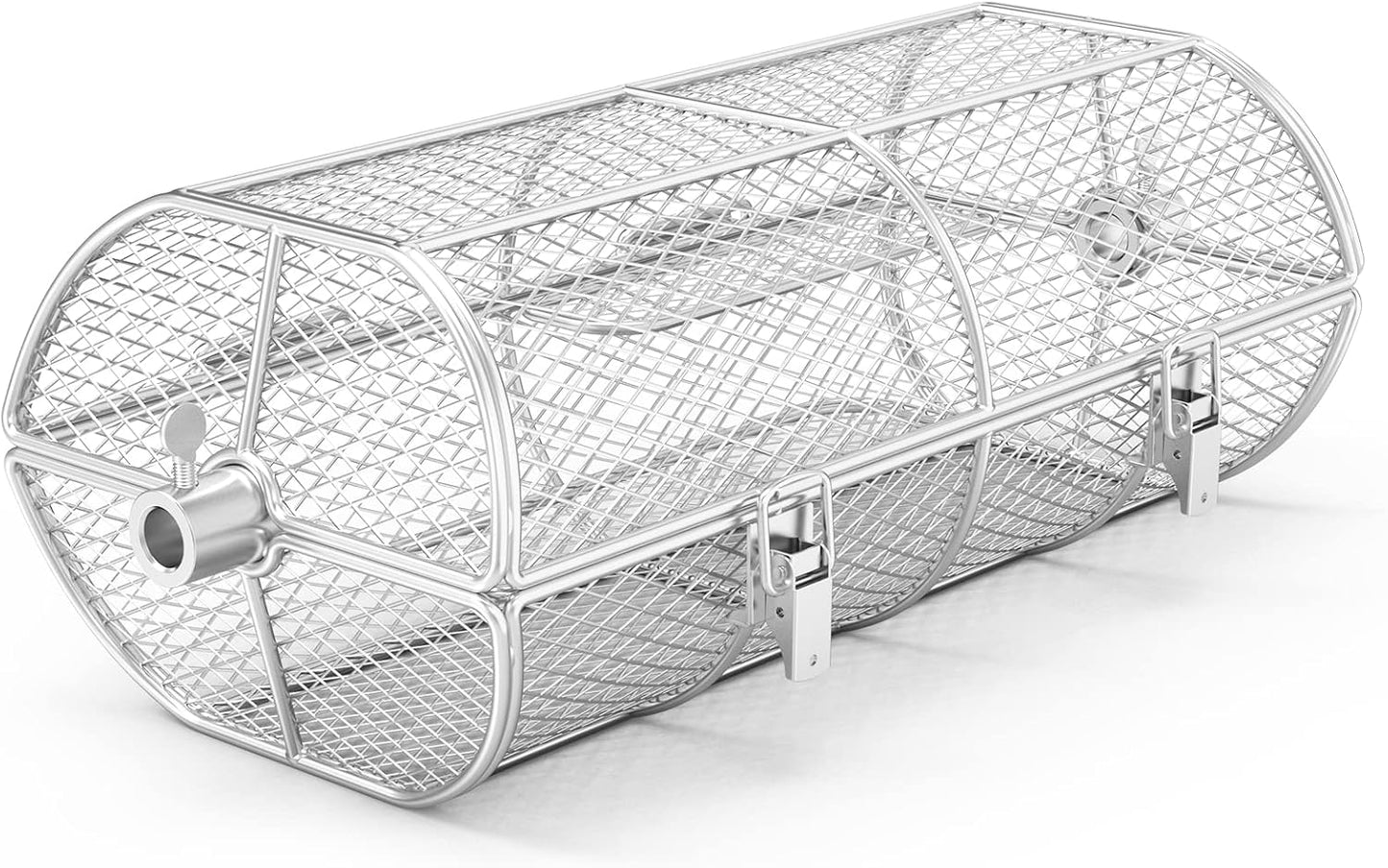Universal Stainless Steel Rotisserie Grill Basket for Perfect Fries